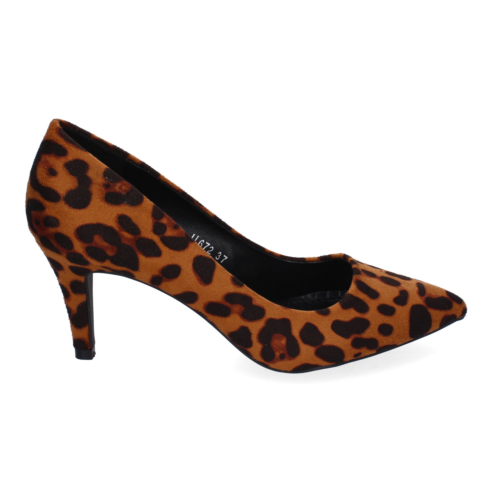 Zapato Leopardo Animal Print de Salón con Tacón Fino Para Mujer