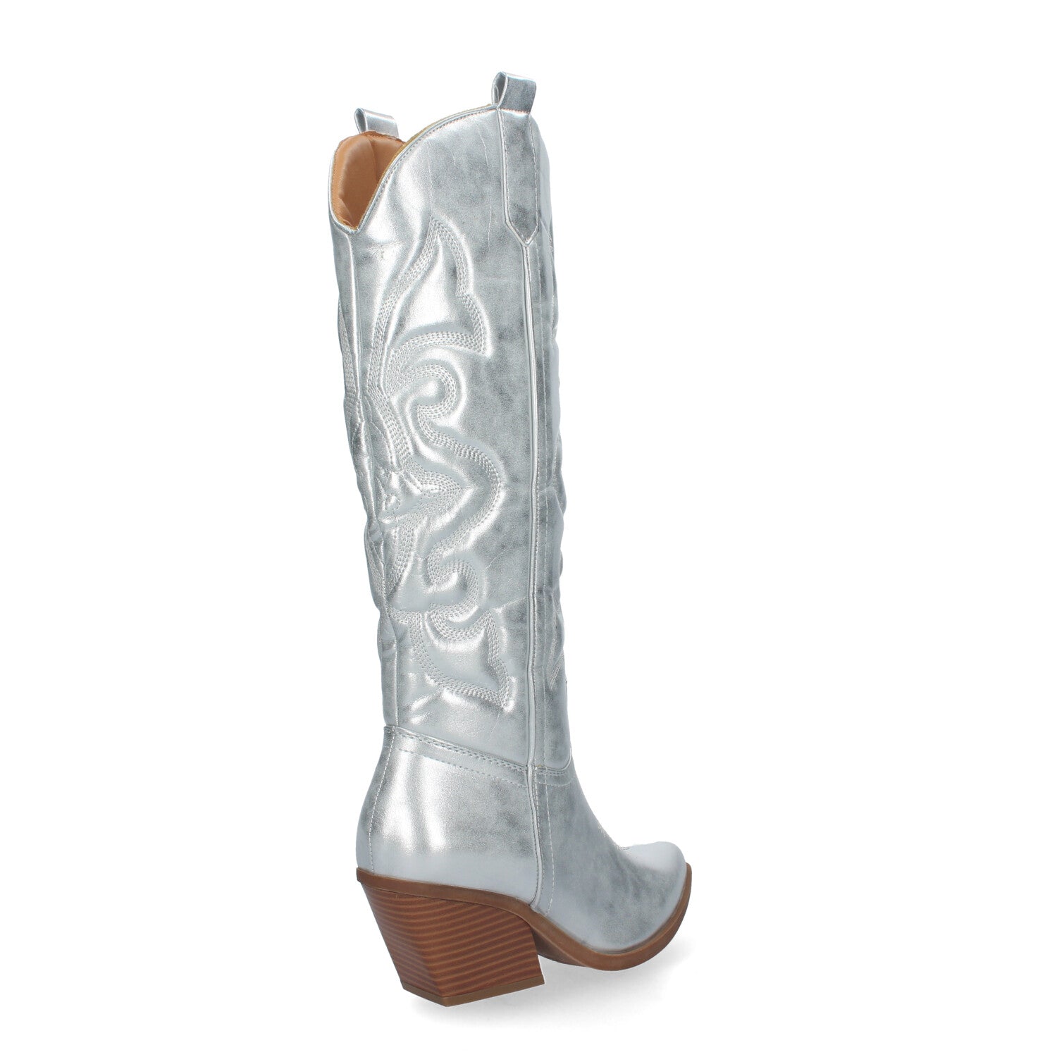 Bota Cowboy de Mujer con Tacón Cubano y Grabados
