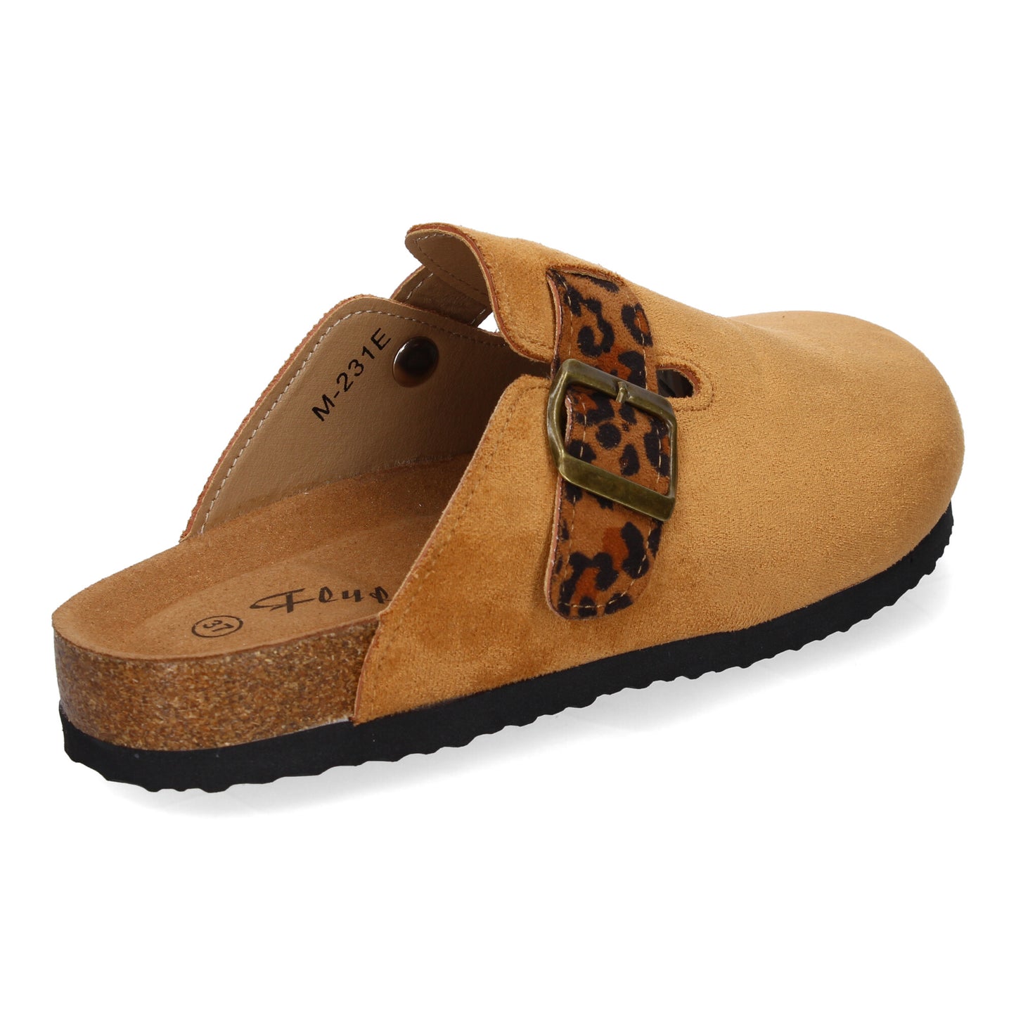 Zueco Leopardo Chic – Calzado plano con estampado animal print para mujer | Primavera-Verano Cyrena