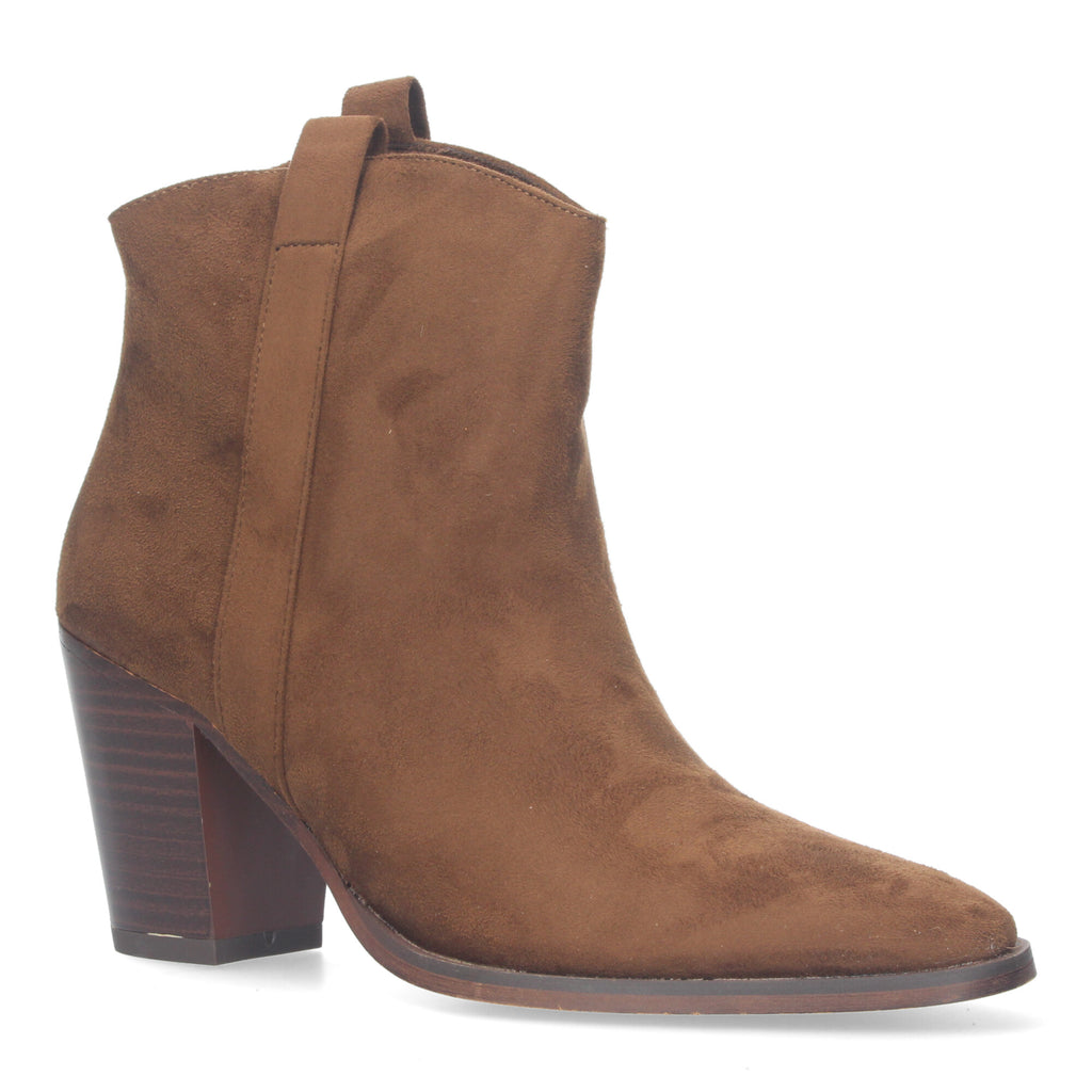 Botin Aterciopelado  De tacon Para Mujer