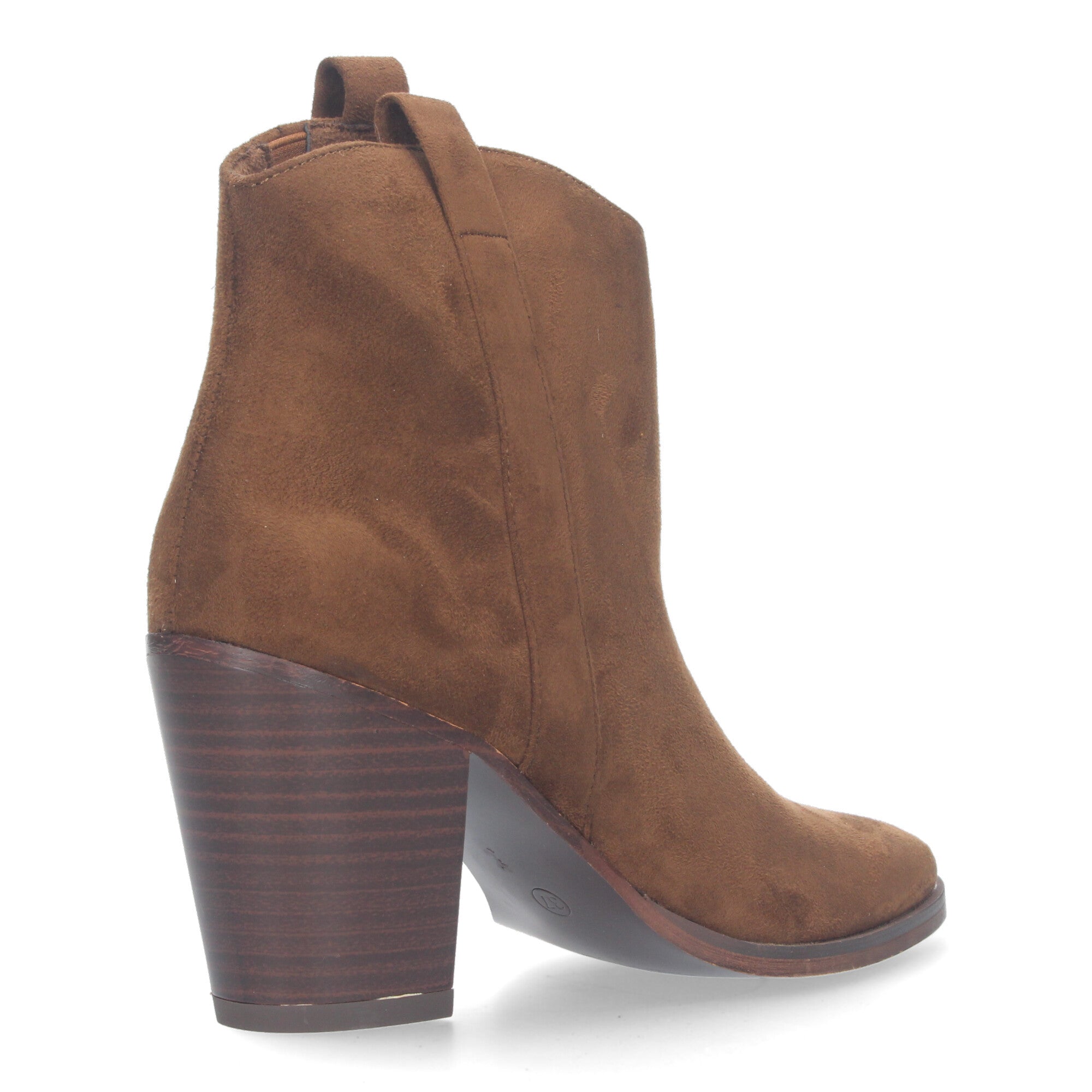 Botin Aterciopelado  De tacon Para Mujer