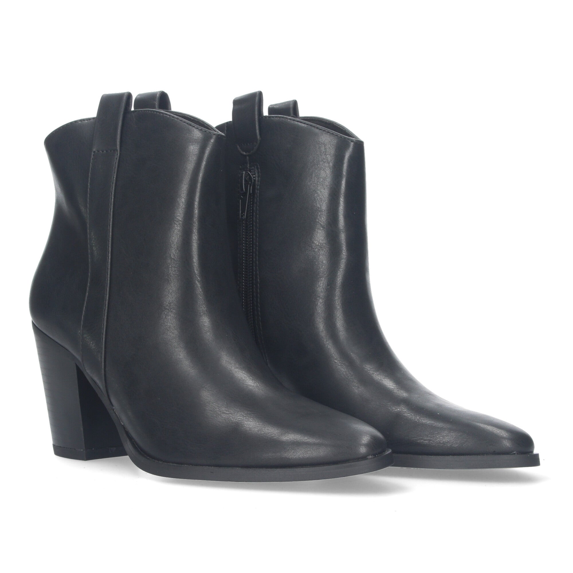 Botin Aterciopelado  De tacon Para Mujer