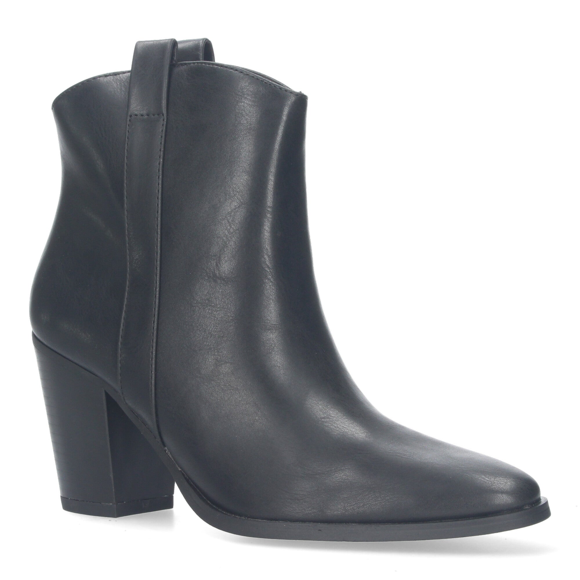Botin Aterciopelado  De tacon Para Mujer