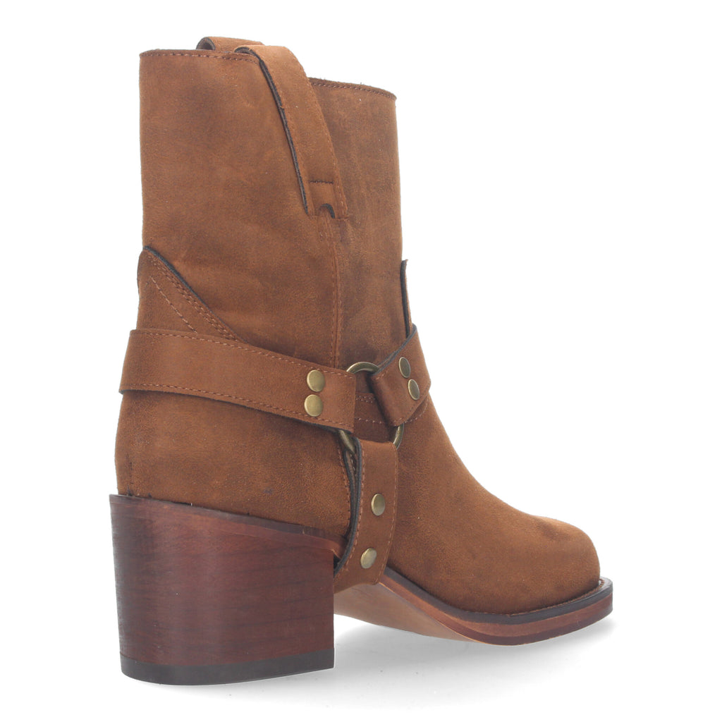 Botin Aterciopelado De Tacon Para Mujer