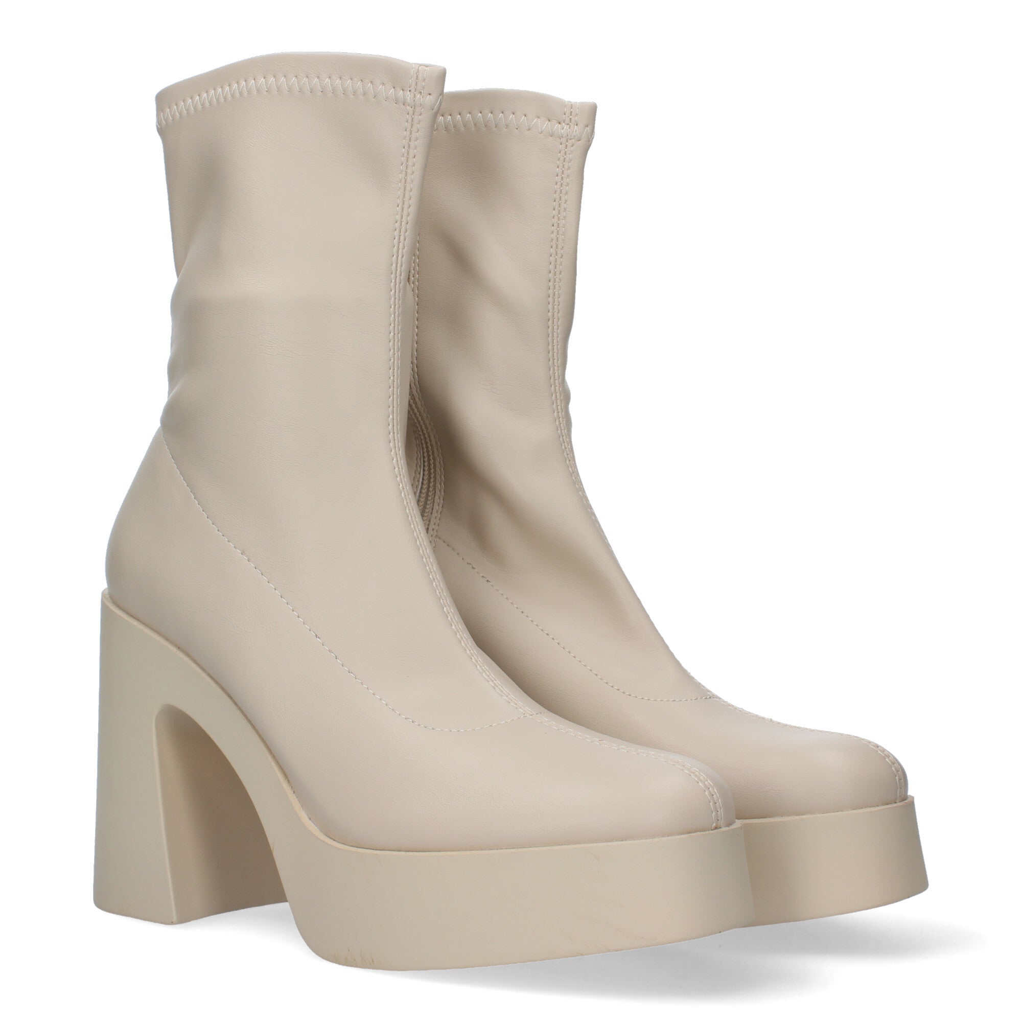 Botin  De Tacon Con Plataforma Para Mujer