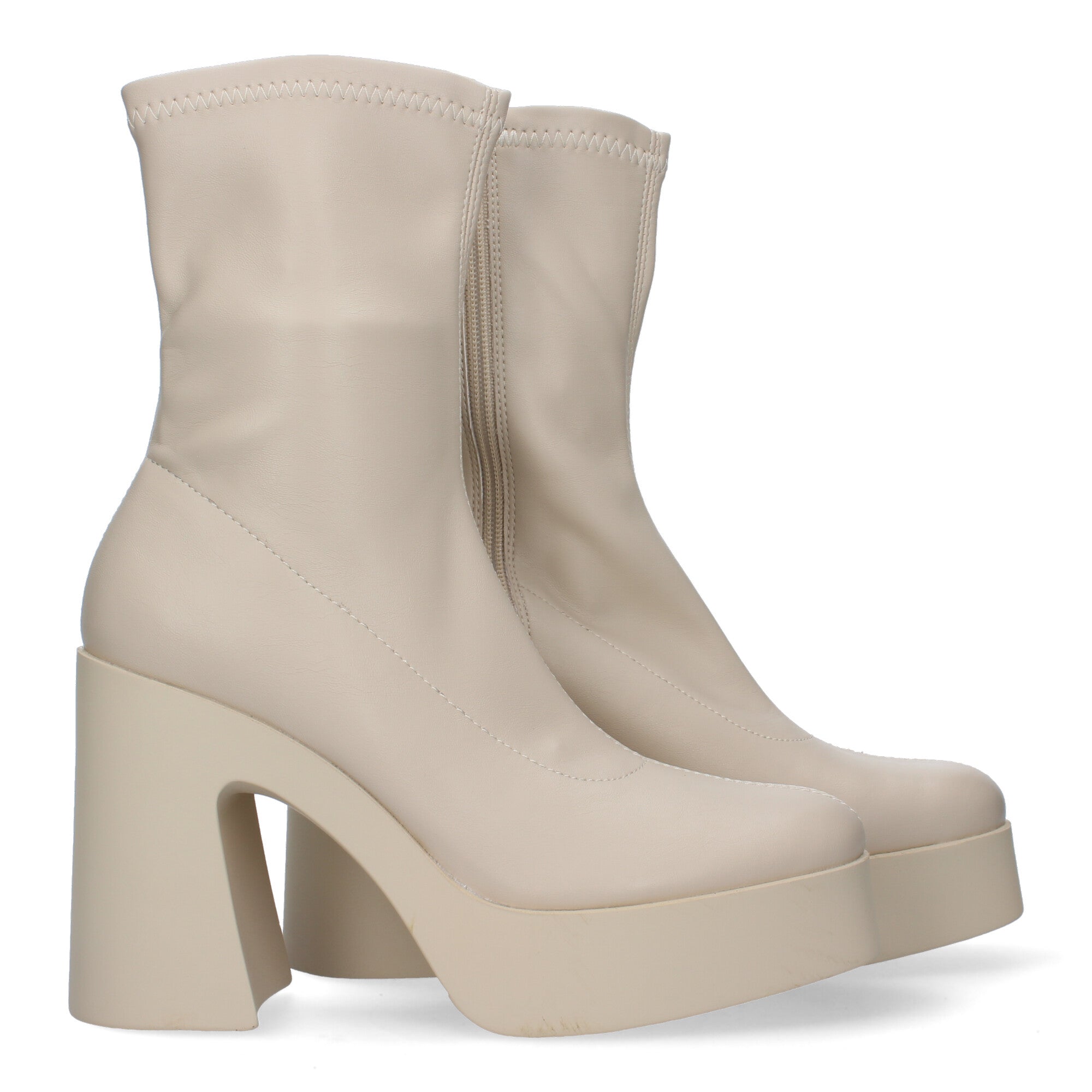 Botin  De Tacon Con Plataforma Para Mujer