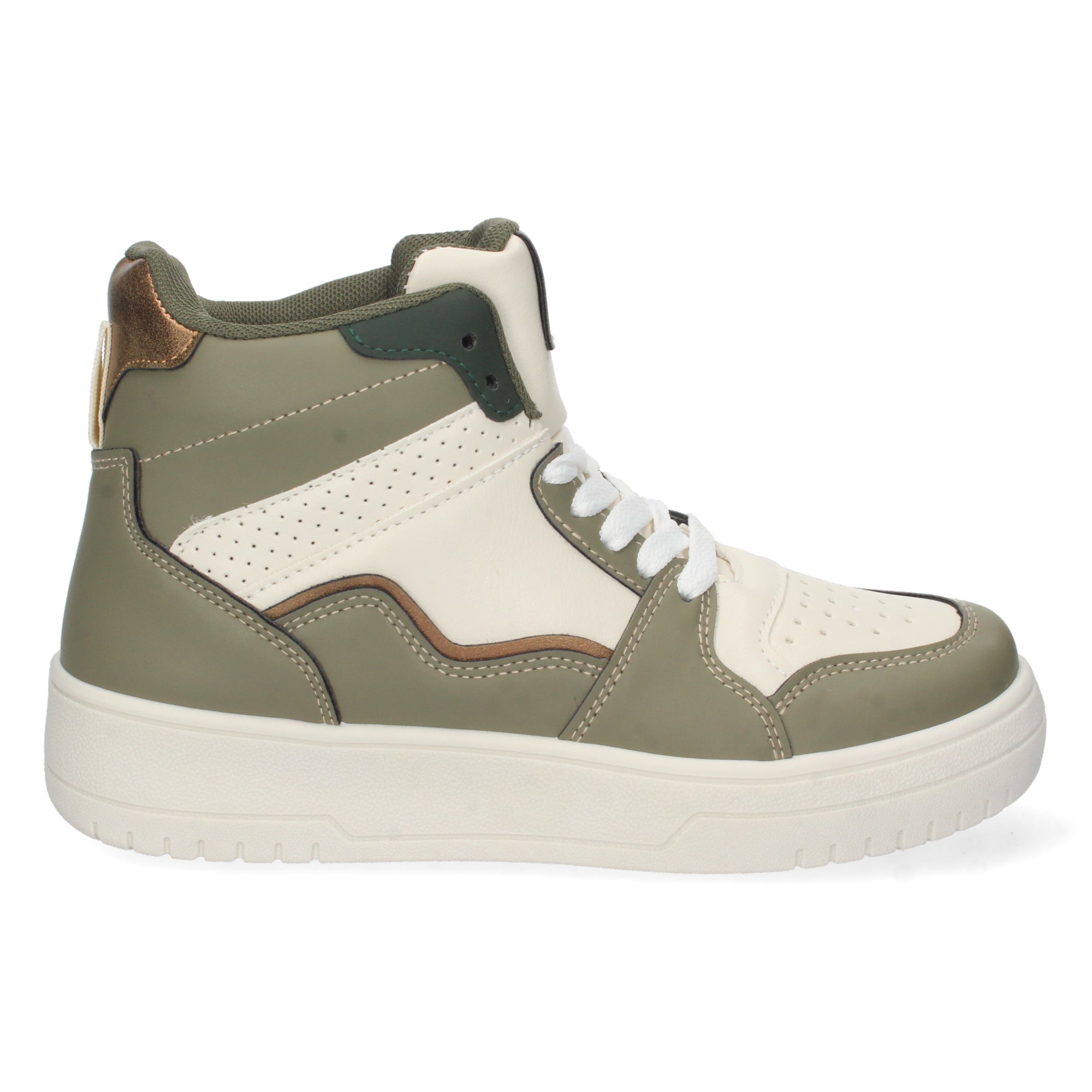 Zapatilla Abotinada  Gris Casual para Mujer