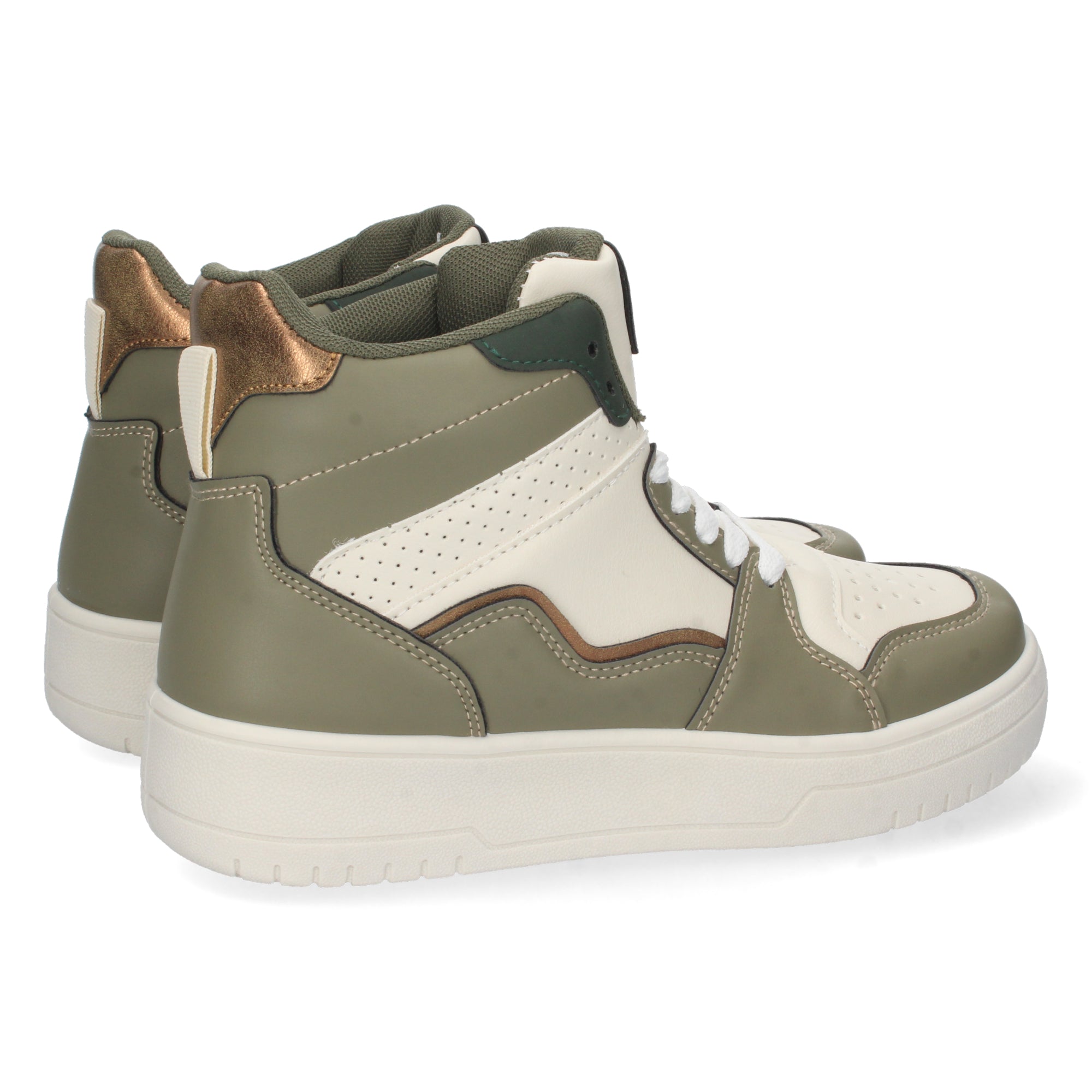Zapatilla Abotinada  Gris Casual para Mujer