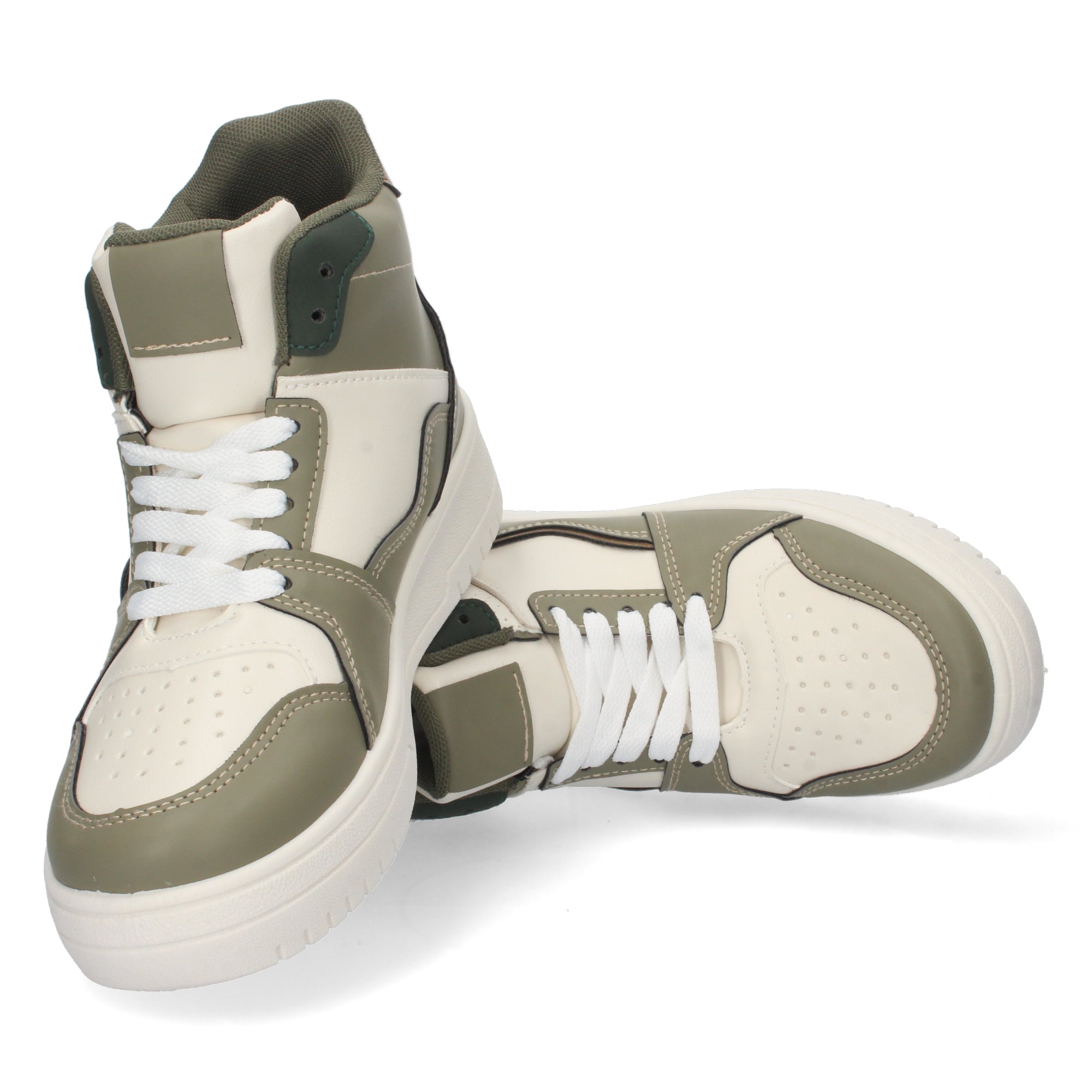 Zapatilla Abotinada  Gris Casual para Mujer