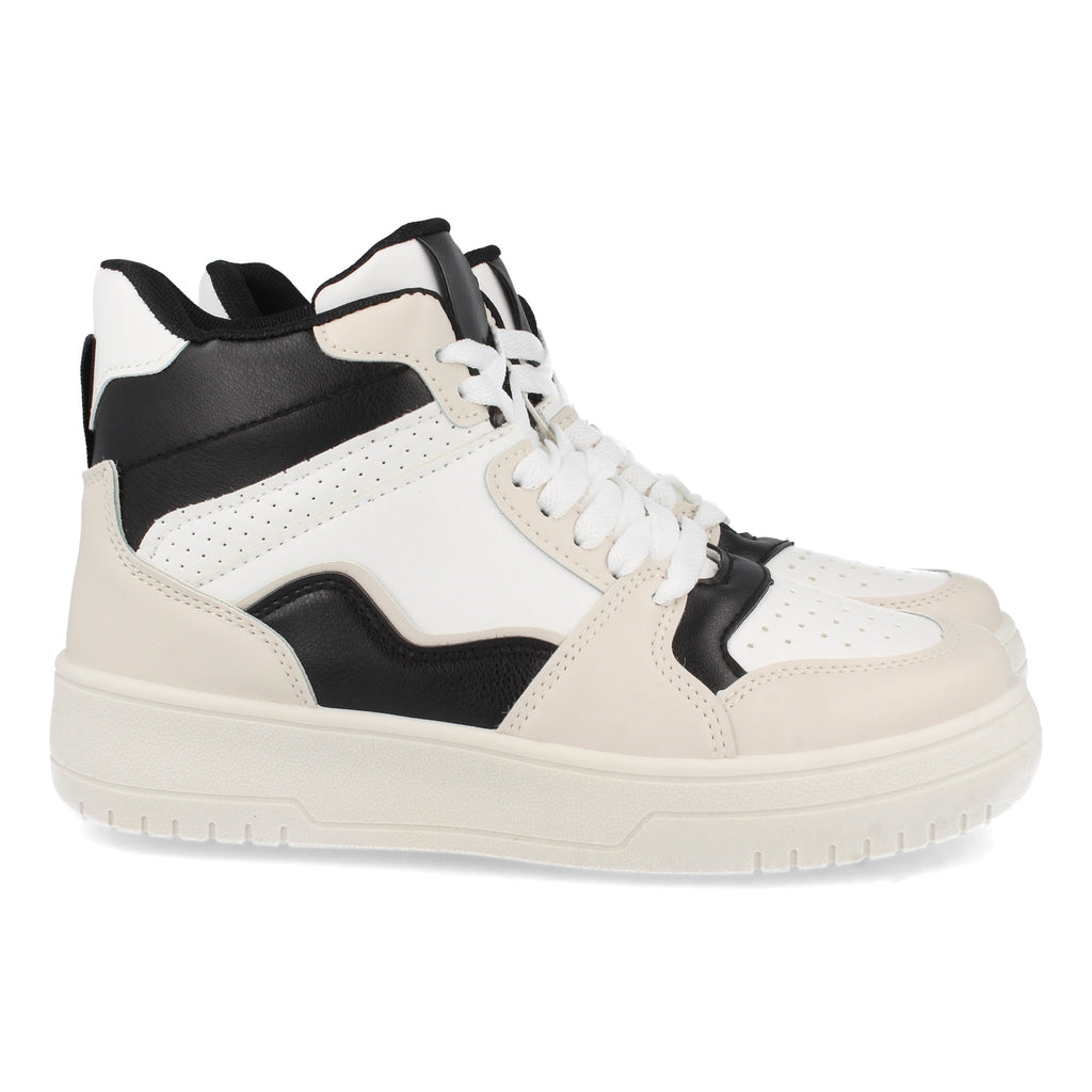 Zapatilla Abotinada  Negra Casual para Mujer