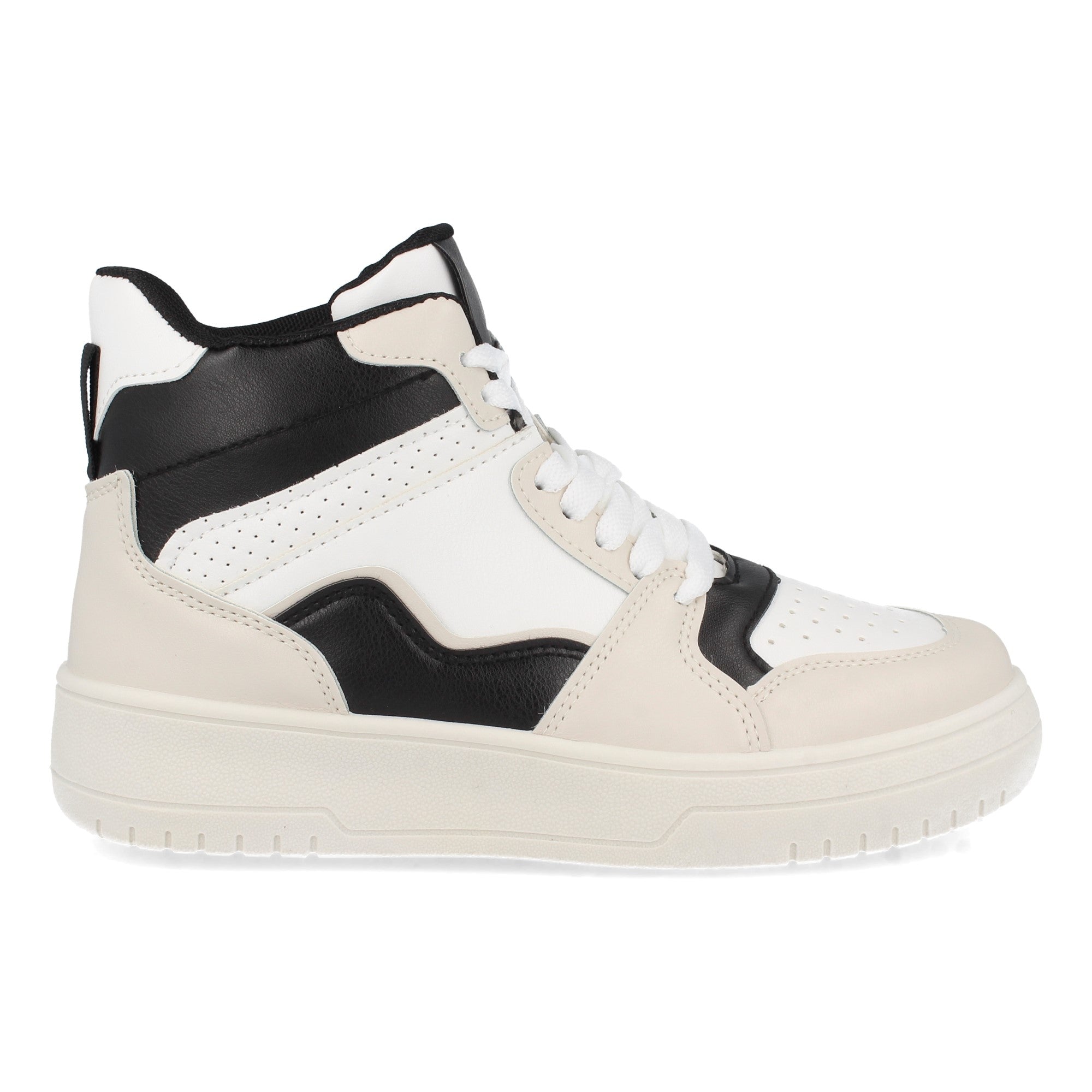 Zapatilla Abotinada  Negra Casual para Mujer