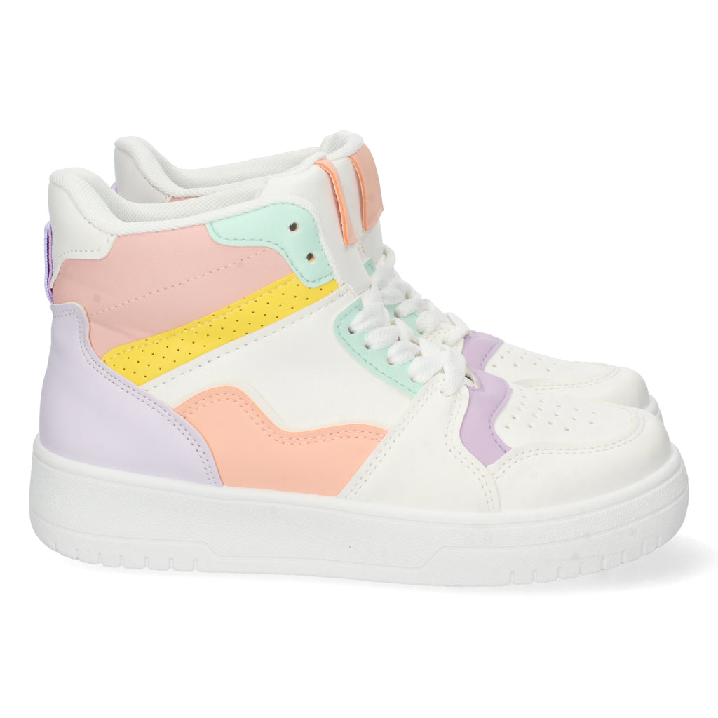 Zapatilla Abotinada Lila Casual para Mujer