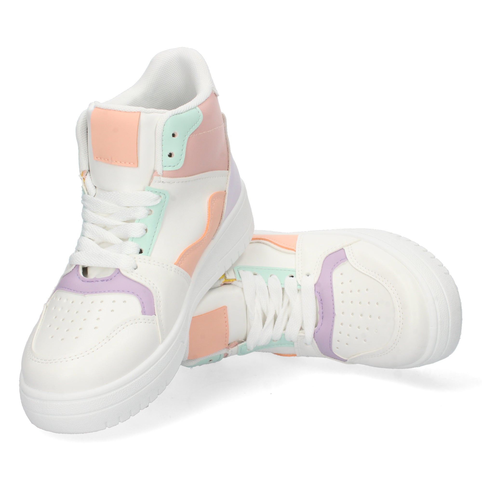 Zapatilla Abotinada Lila Casual para Mujer