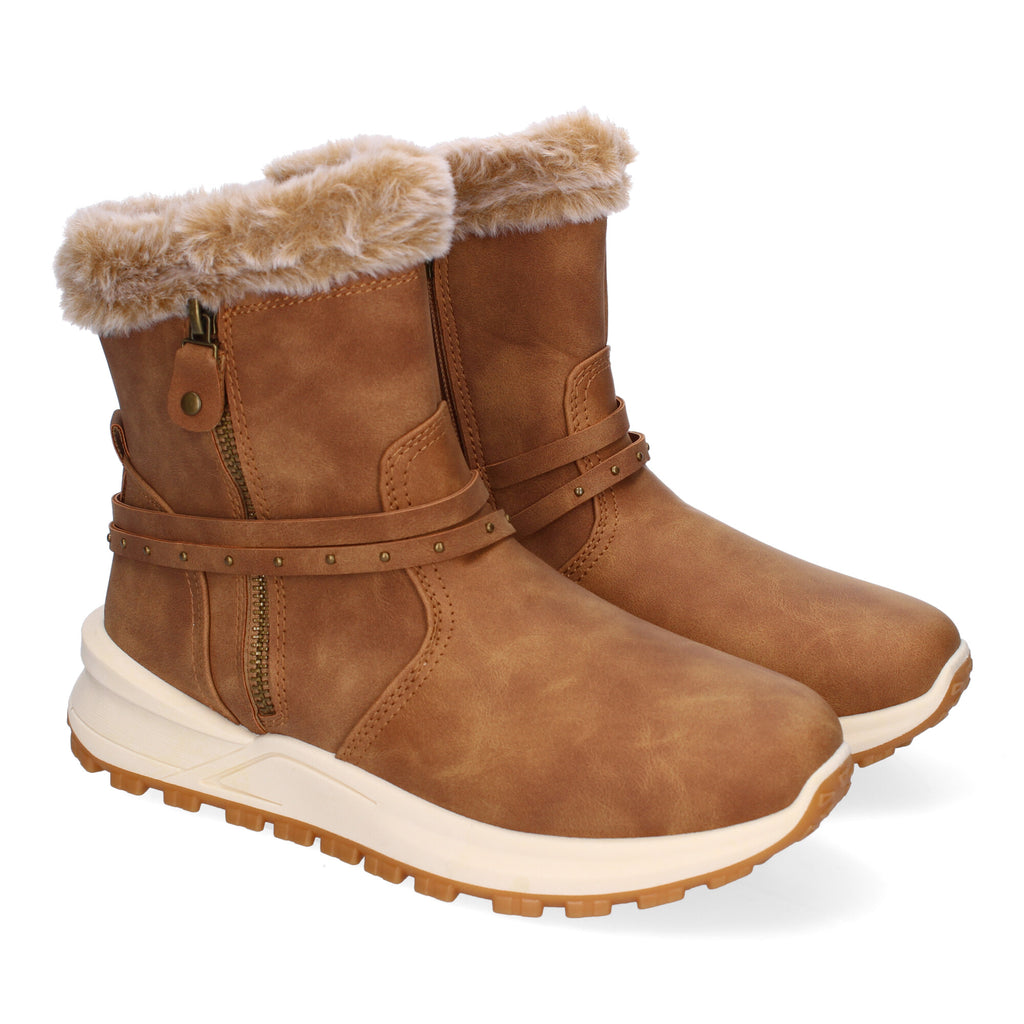 Botines De Invierno planos de Pelo Para Mujer