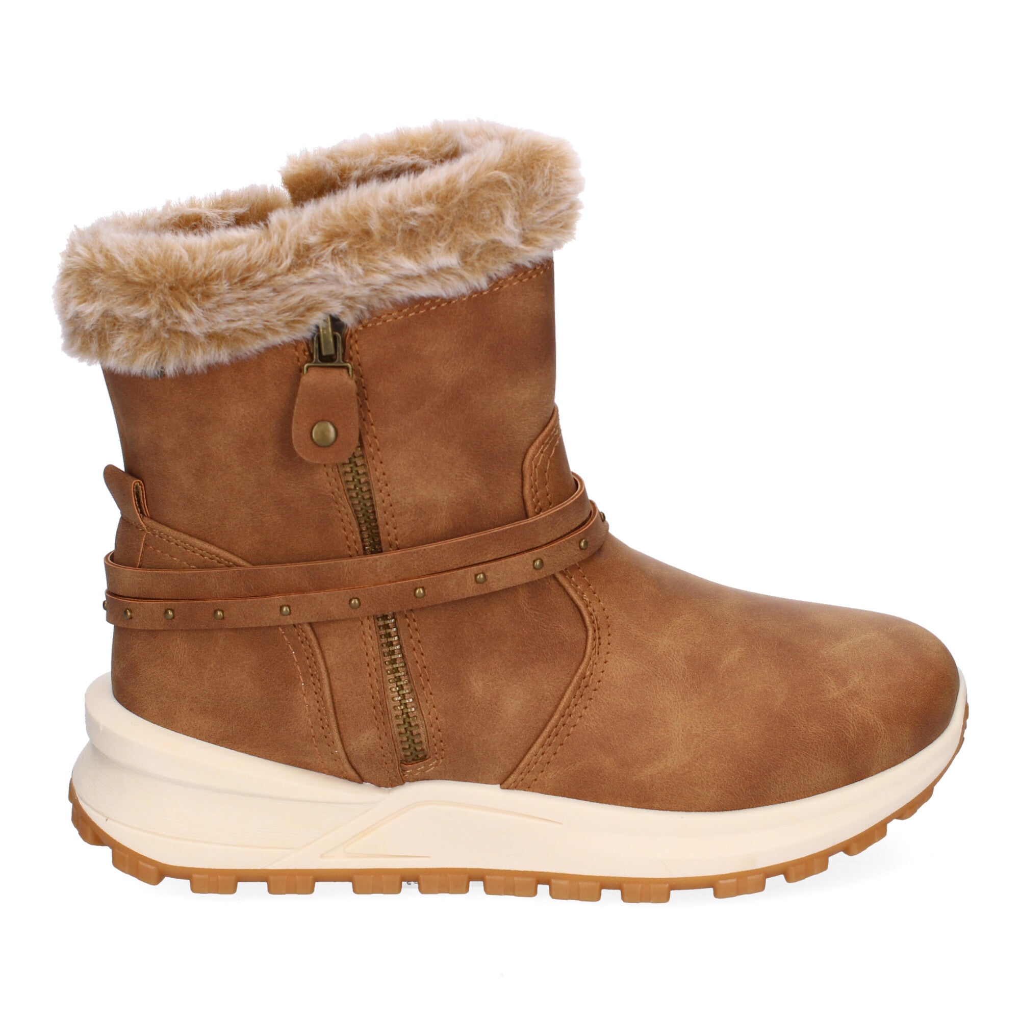 Botines De Invierno planos de Pelo Para Mujer