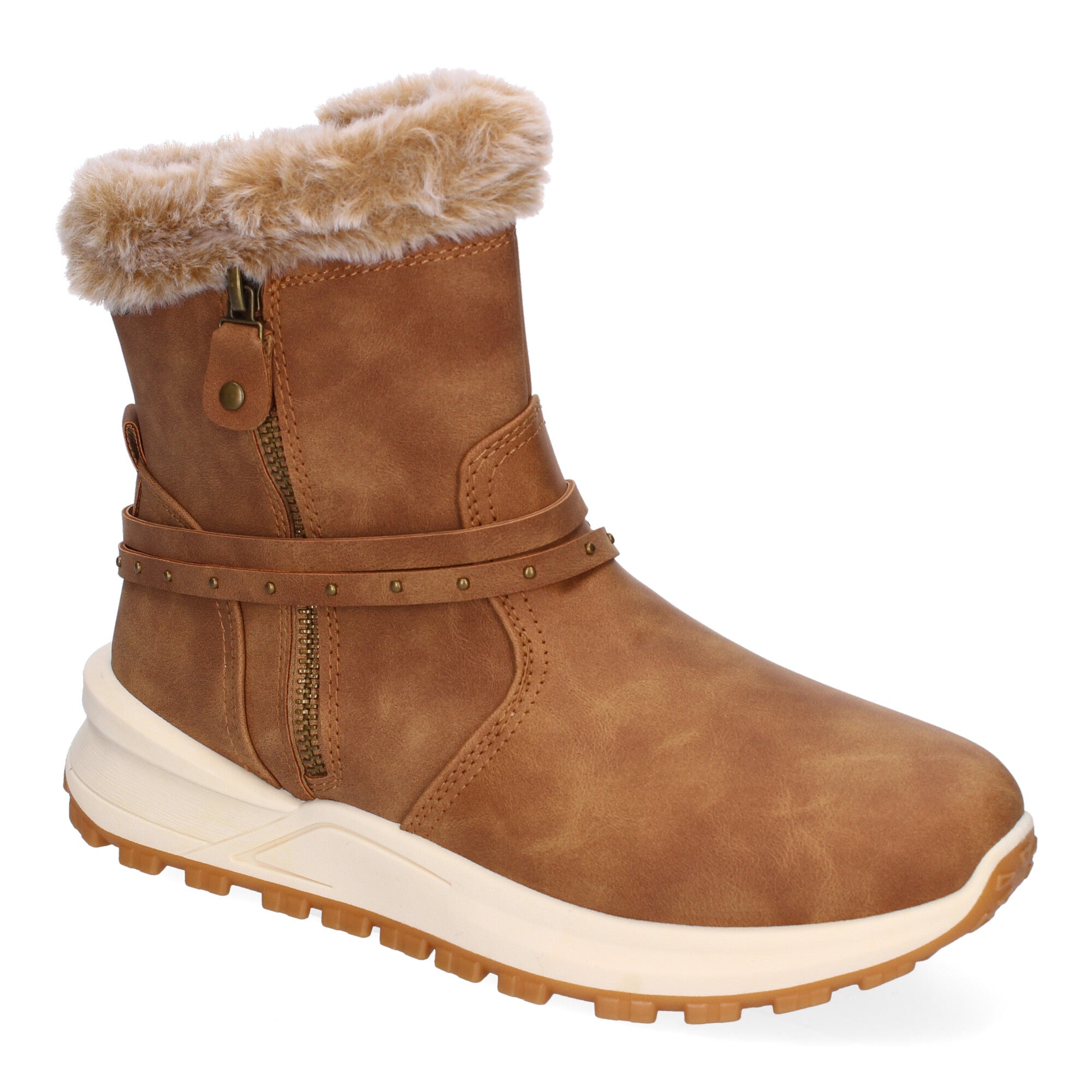 Botines De Invierno planos de Pelo Para Mujer