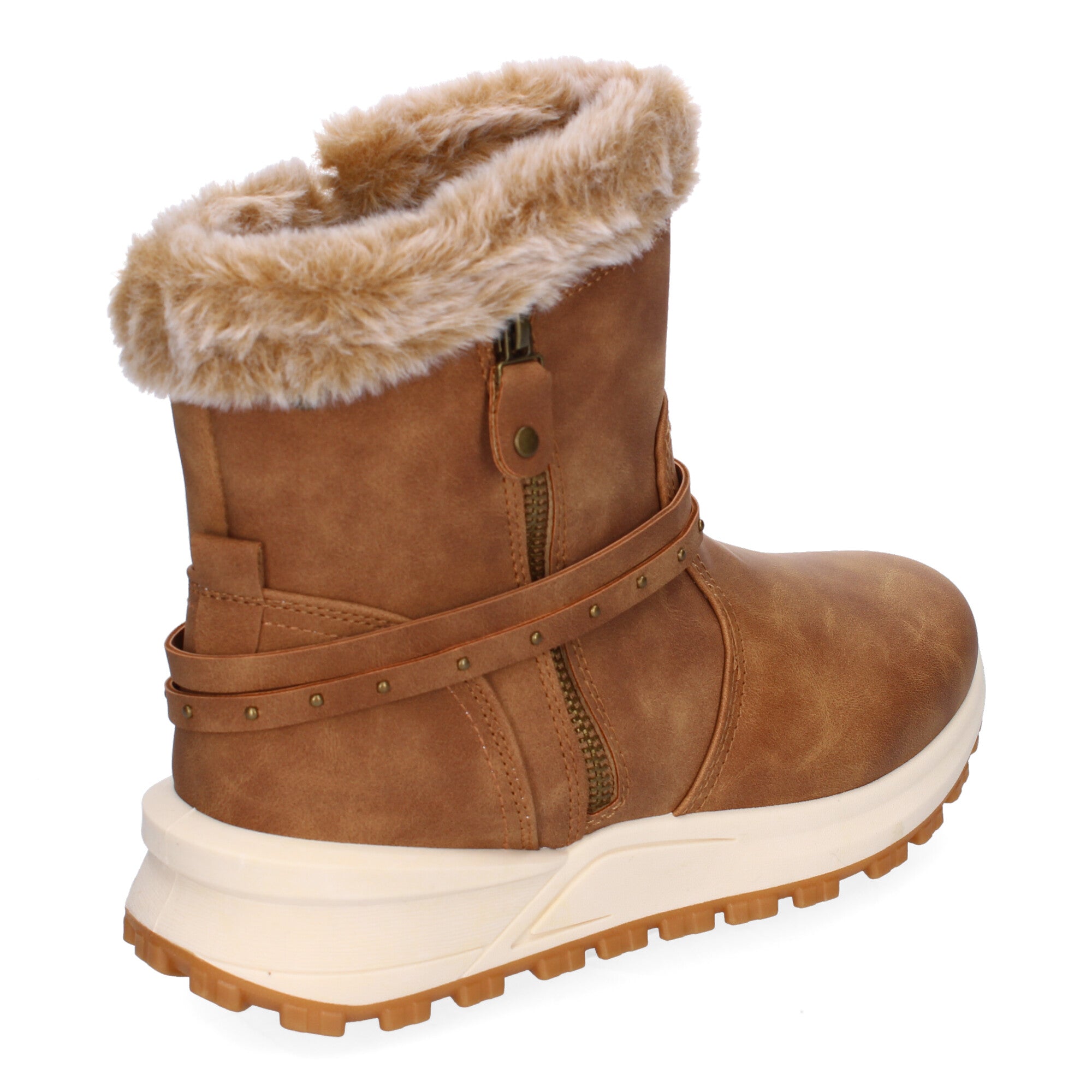 Botines De Invierno planos de Pelo Para Mujer