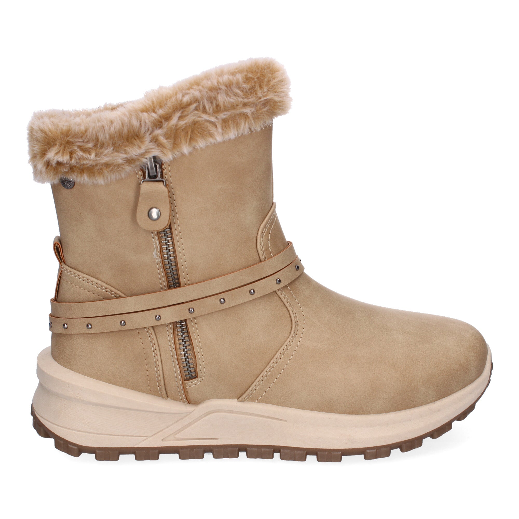 Botines De Invierno planos de Pelo Para Mujer