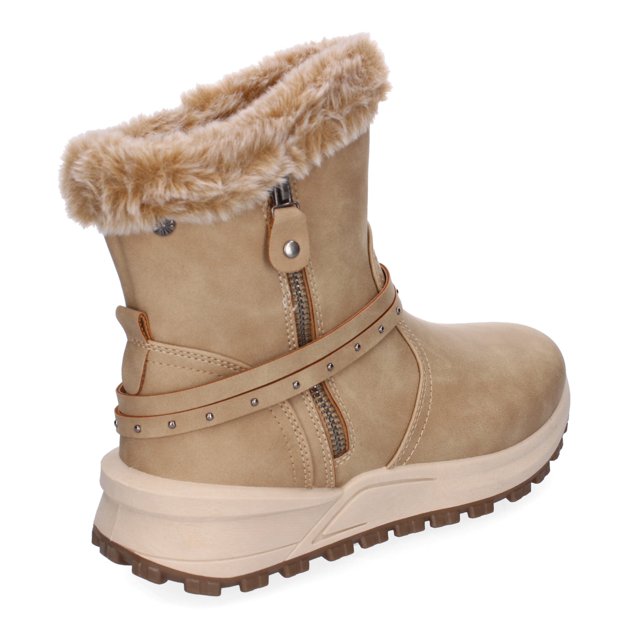 Botines De Invierno planos de Pelo Para Mujer