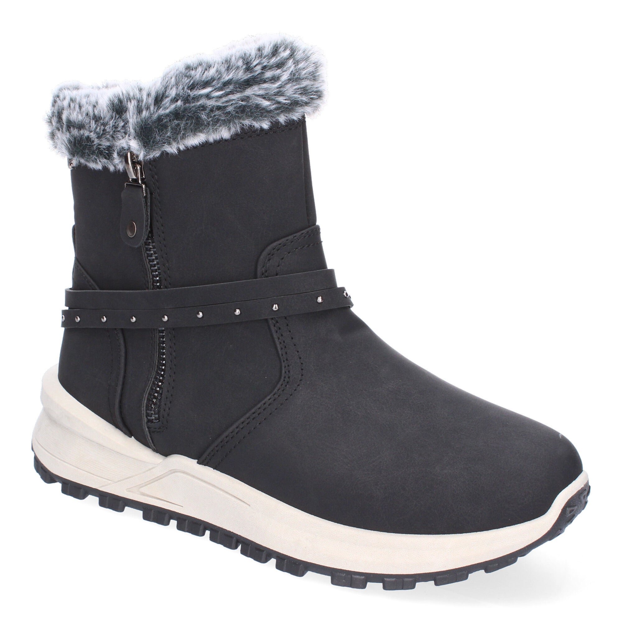 Botines De Invierno planos de Pelo Para Mujer