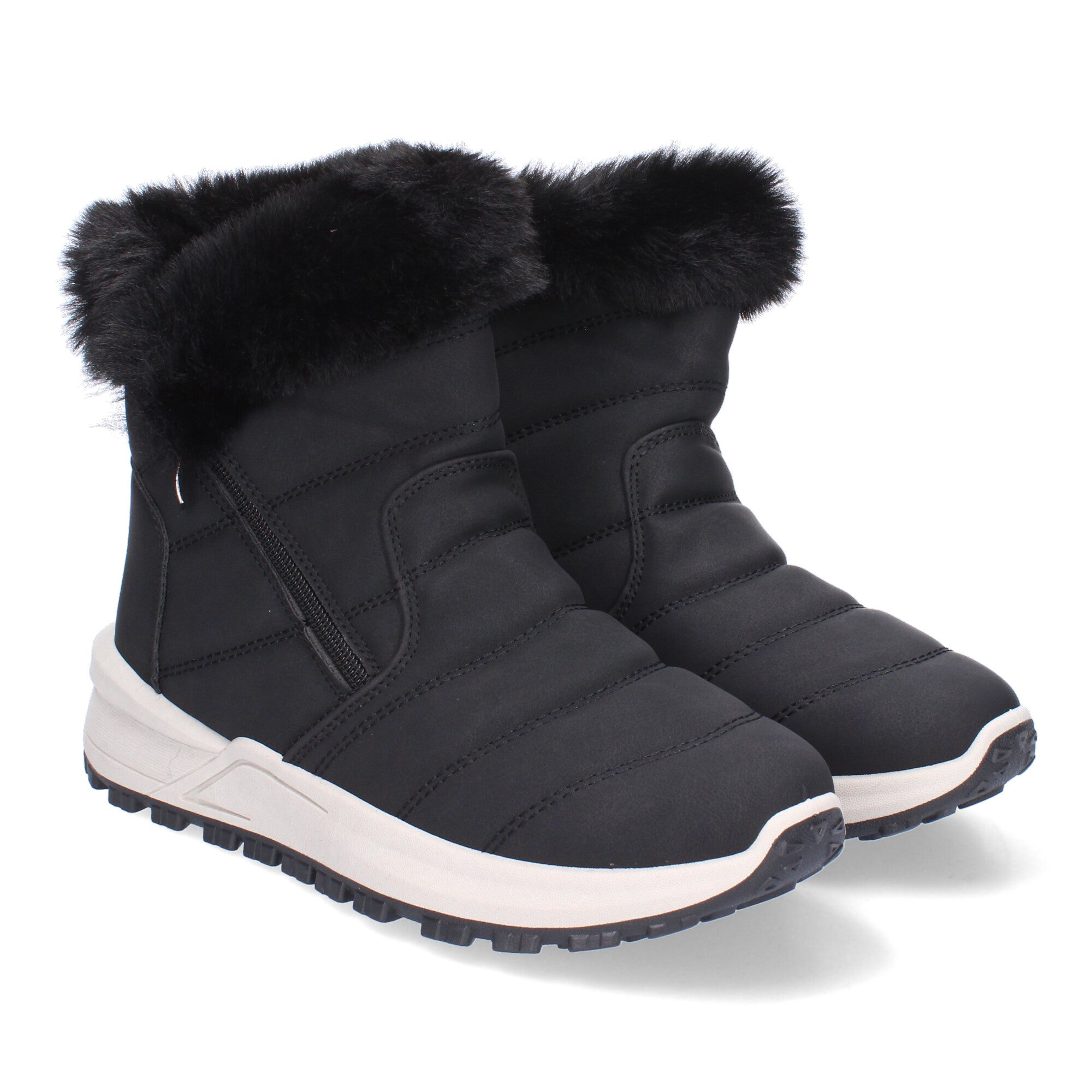 Botines De Invierno planos de Pelo Para Mujer