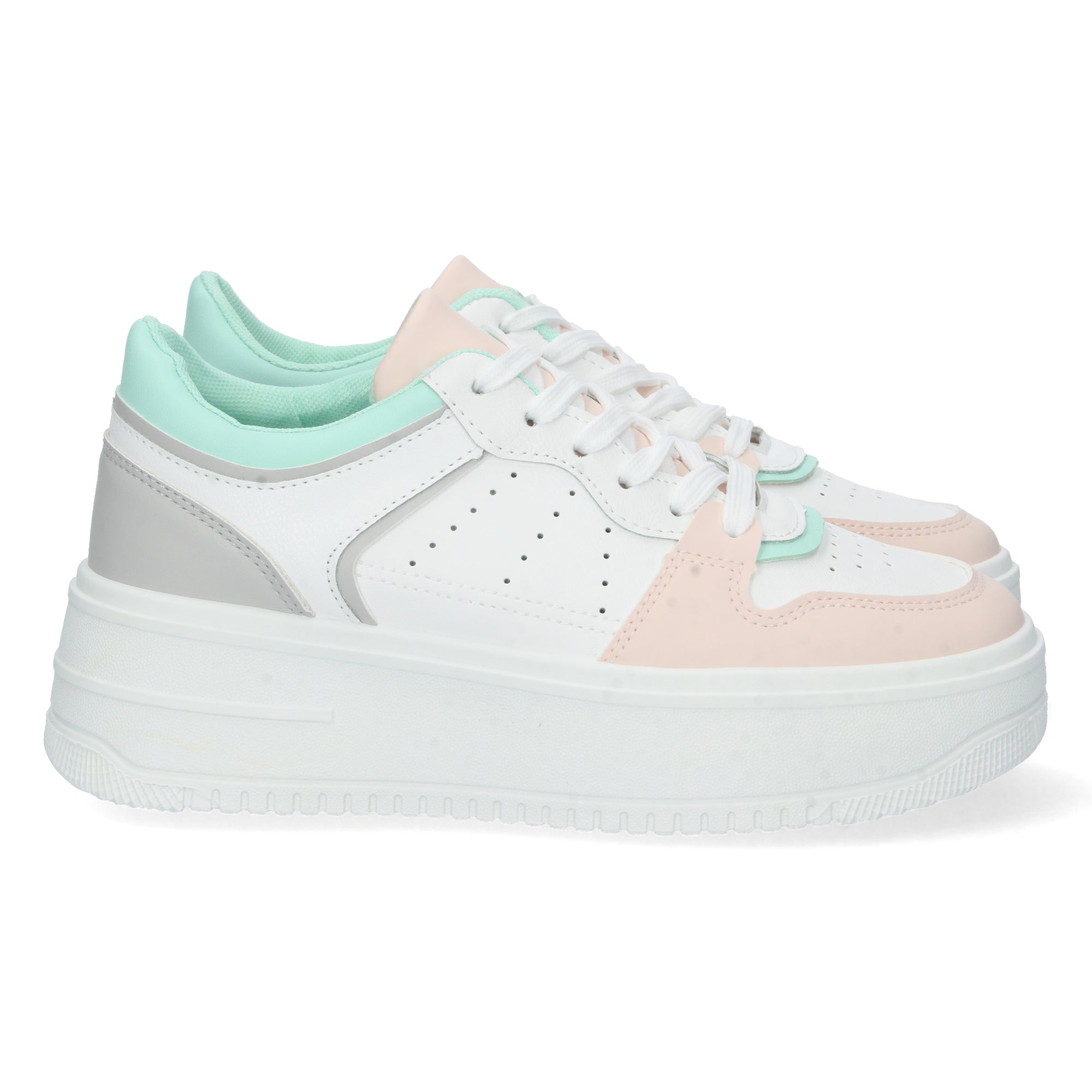Zapatilla Plataforma Multicolor Comodas para Mujer