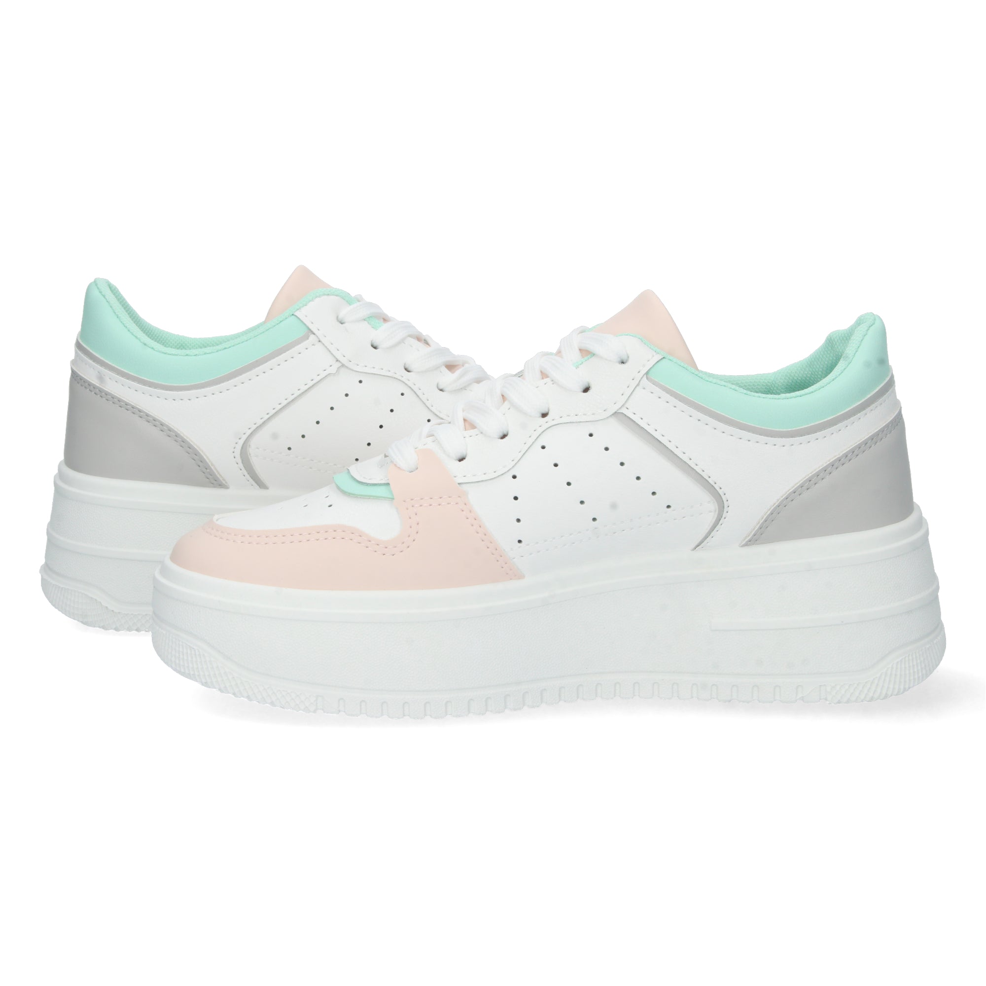 Zapatilla Plataforma Multicolor Comodas para Mujer