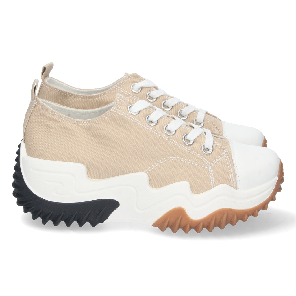 Zapatilla Plataforma Beige Comodas para Mujer
