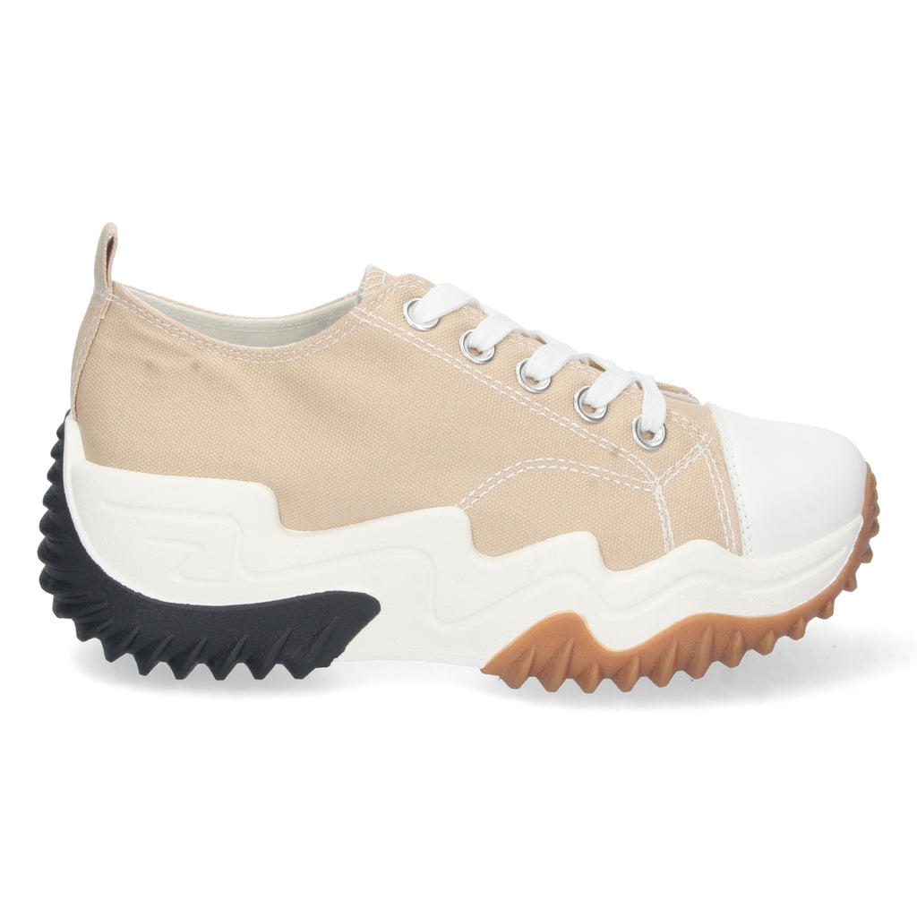 Zapatilla Plataforma Beige Comodas para Mujer