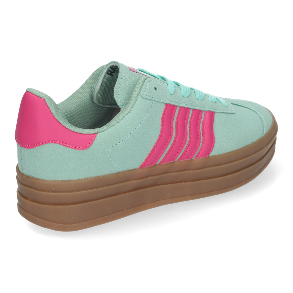 Zapatillas Casual Elegante Verde con Rayas Para Mujer