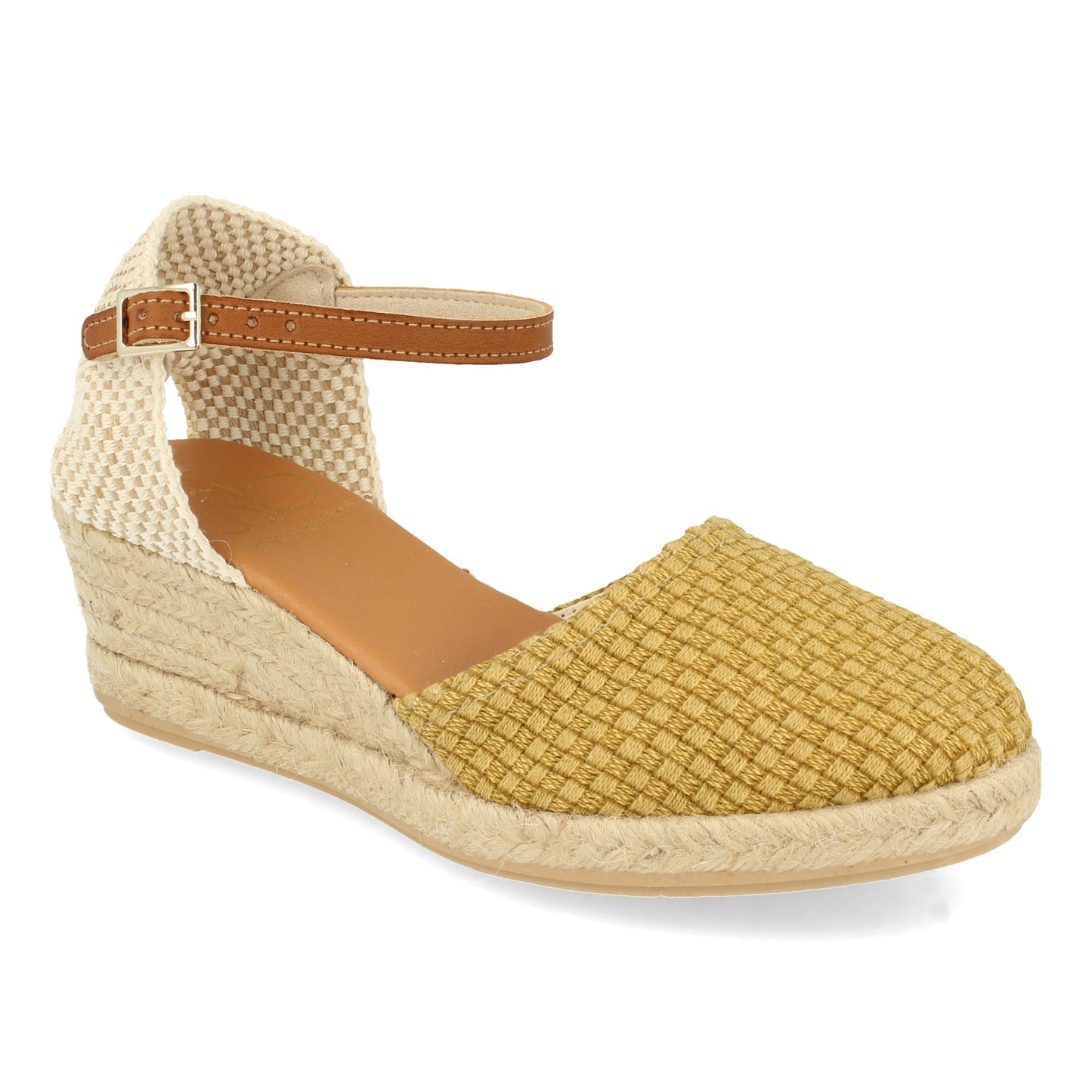 CyrenaSunLemon – Alpargata Amarilla de Cuña para Mujer | Estilo Valenciana con Yute y Pala Textil | Hecha en España para Bodas y Eventos