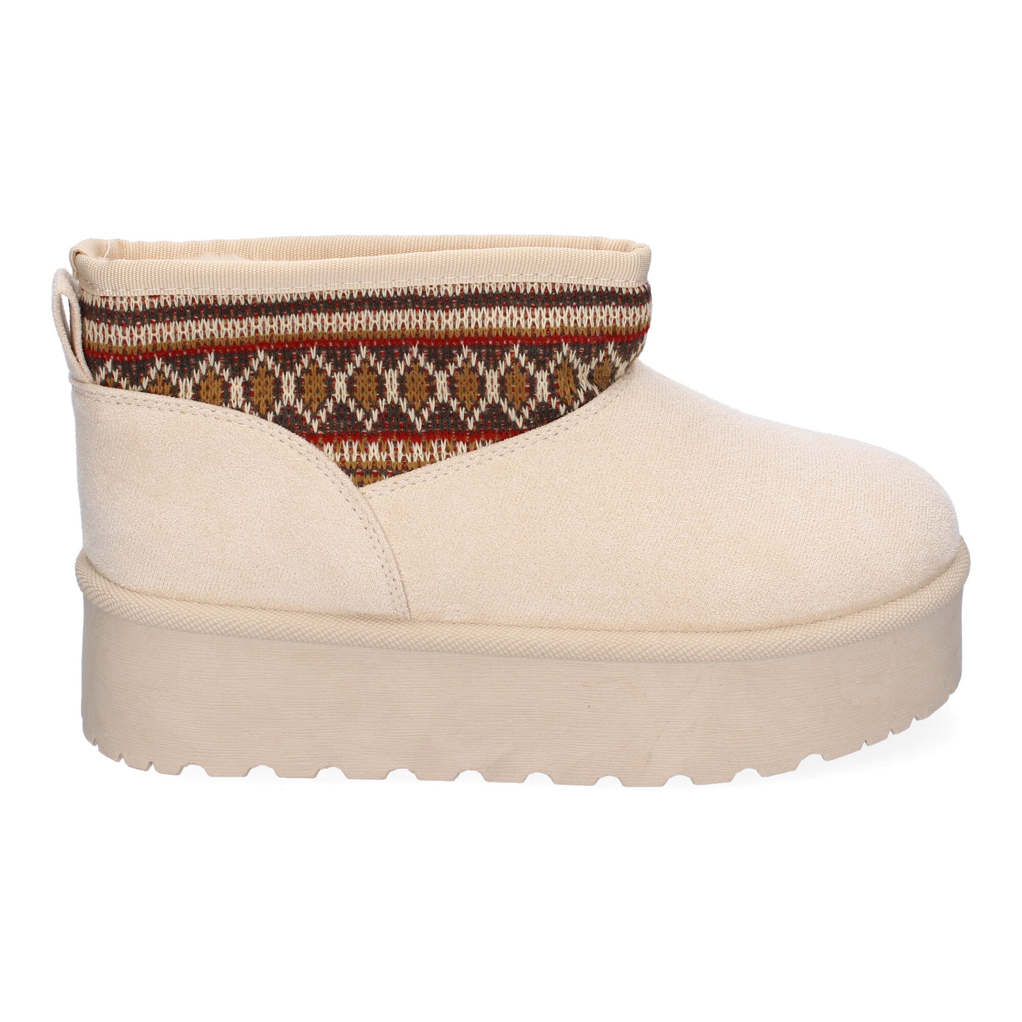 Botin Plano  Australiano De Pelo y De Plataforma Para Mujer