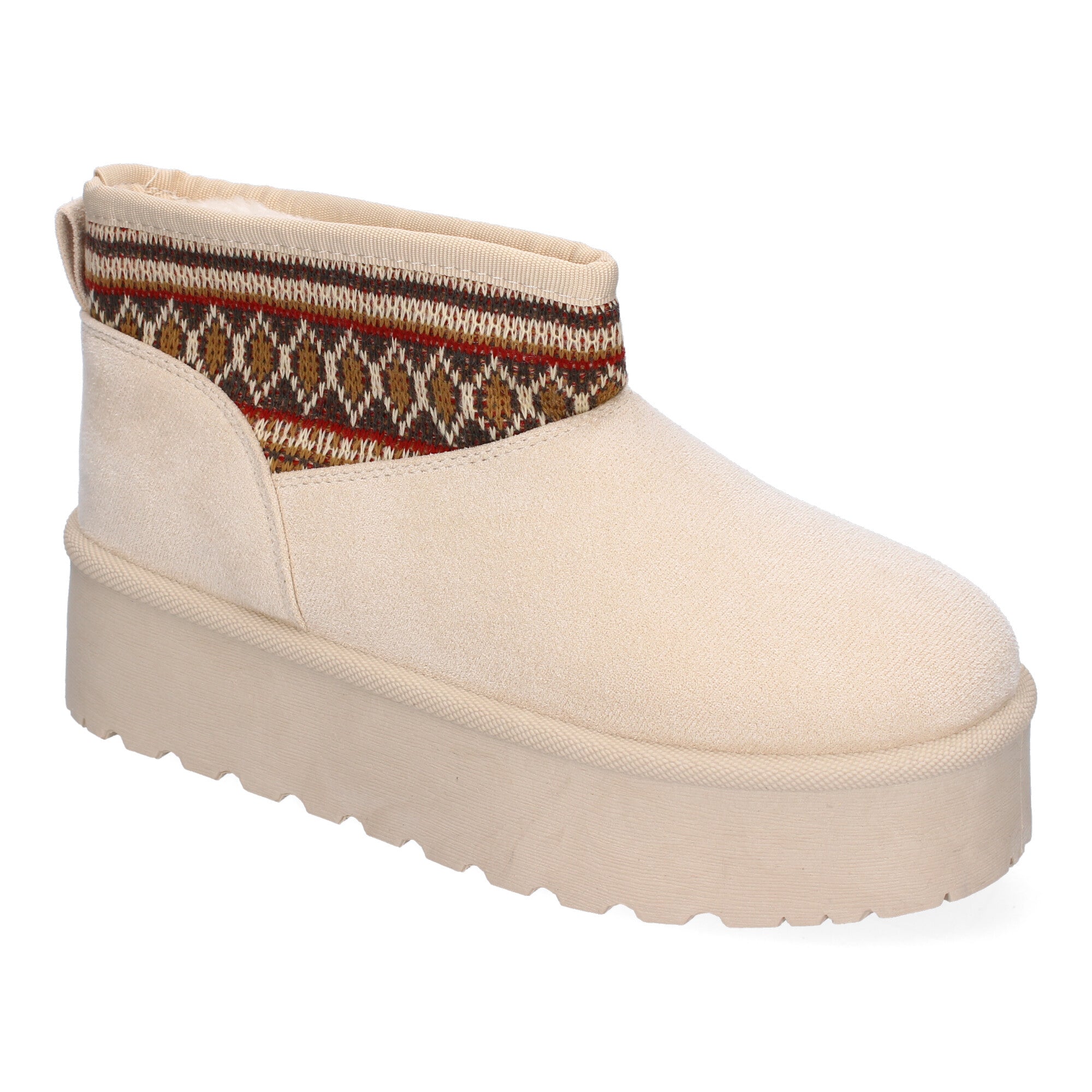 Botin Plano  Australiano De Pelo y De Plataforma Para Mujer