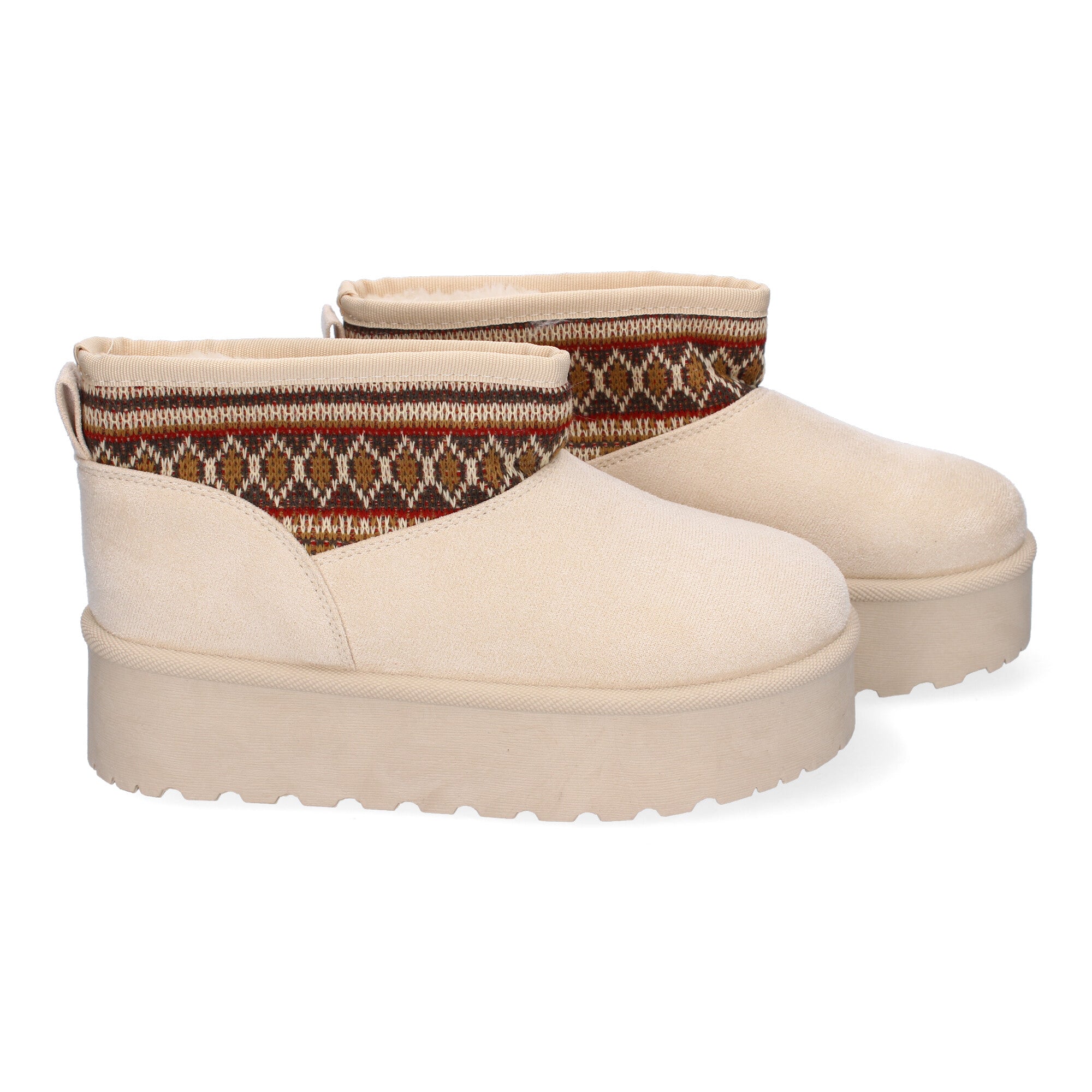 Botin Plano  Australiano De Pelo y De Plataforma Para Mujer
