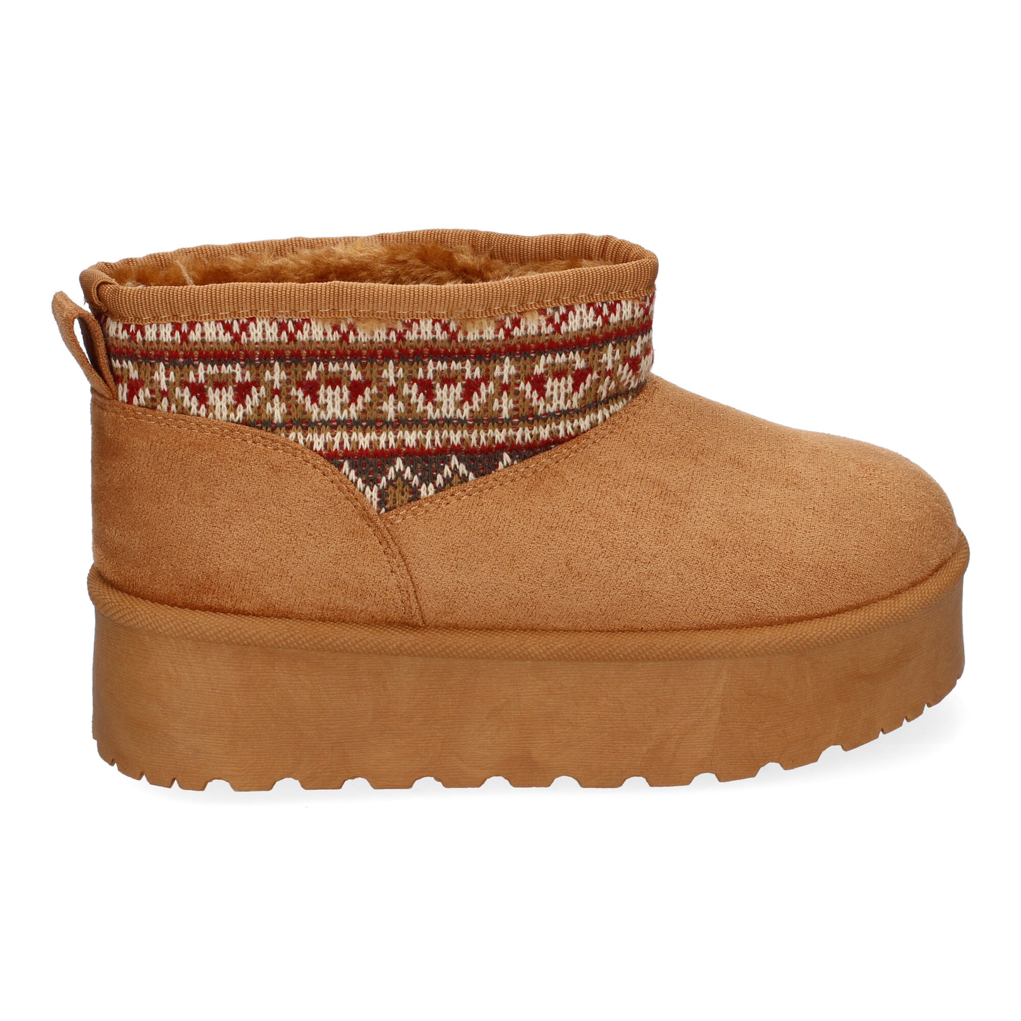 Botin Plano  Australiano De Pelo y De Plataforma Para Mujer
