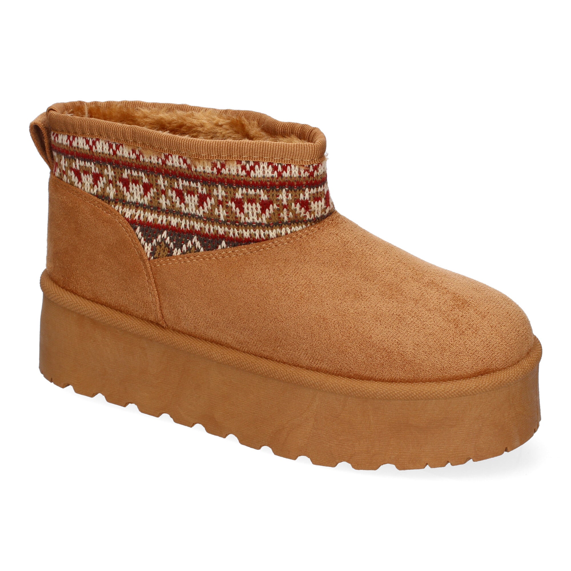 Botin Plano  Australiano De Pelo y De Plataforma Para Mujer