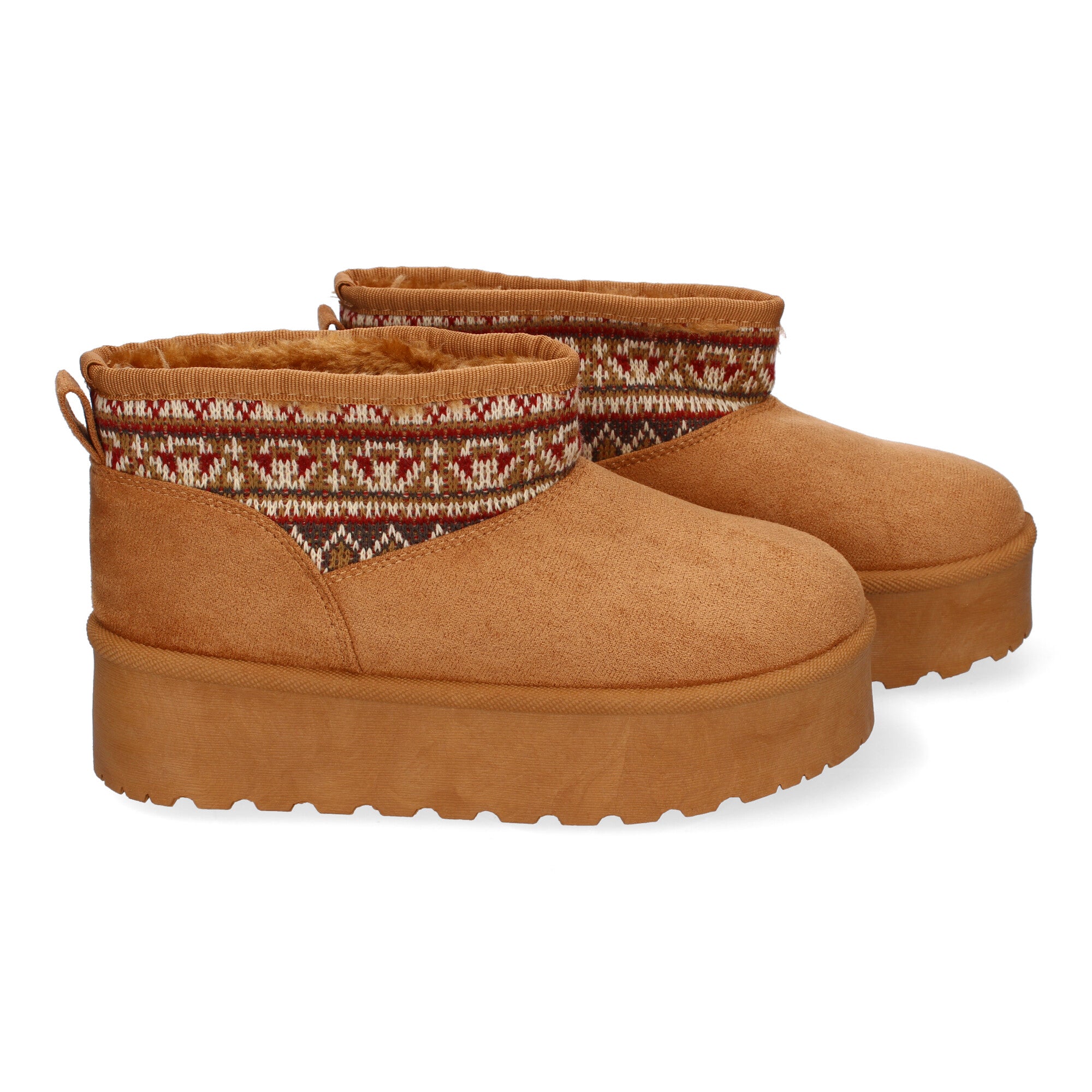 Botin Plano  Australiano De Pelo y De Plataforma Para Mujer