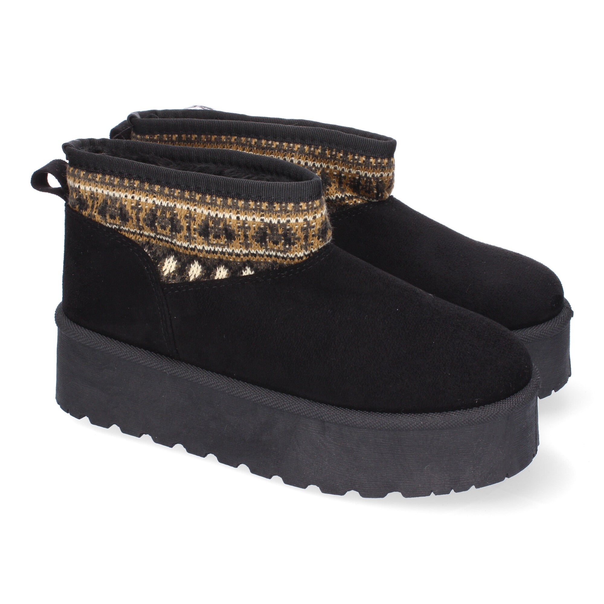 Botin Plano  Australiano De Pelo y De Plataforma Para Mujer