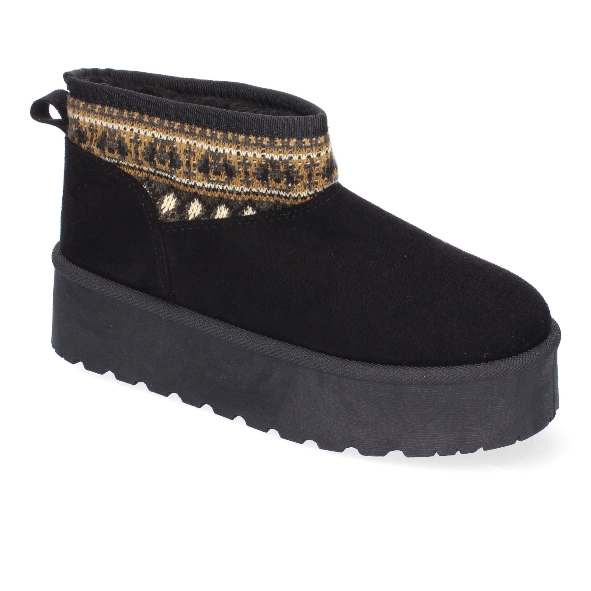 Botin Plano  Australiano De Pelo y De Plataforma Para Mujer