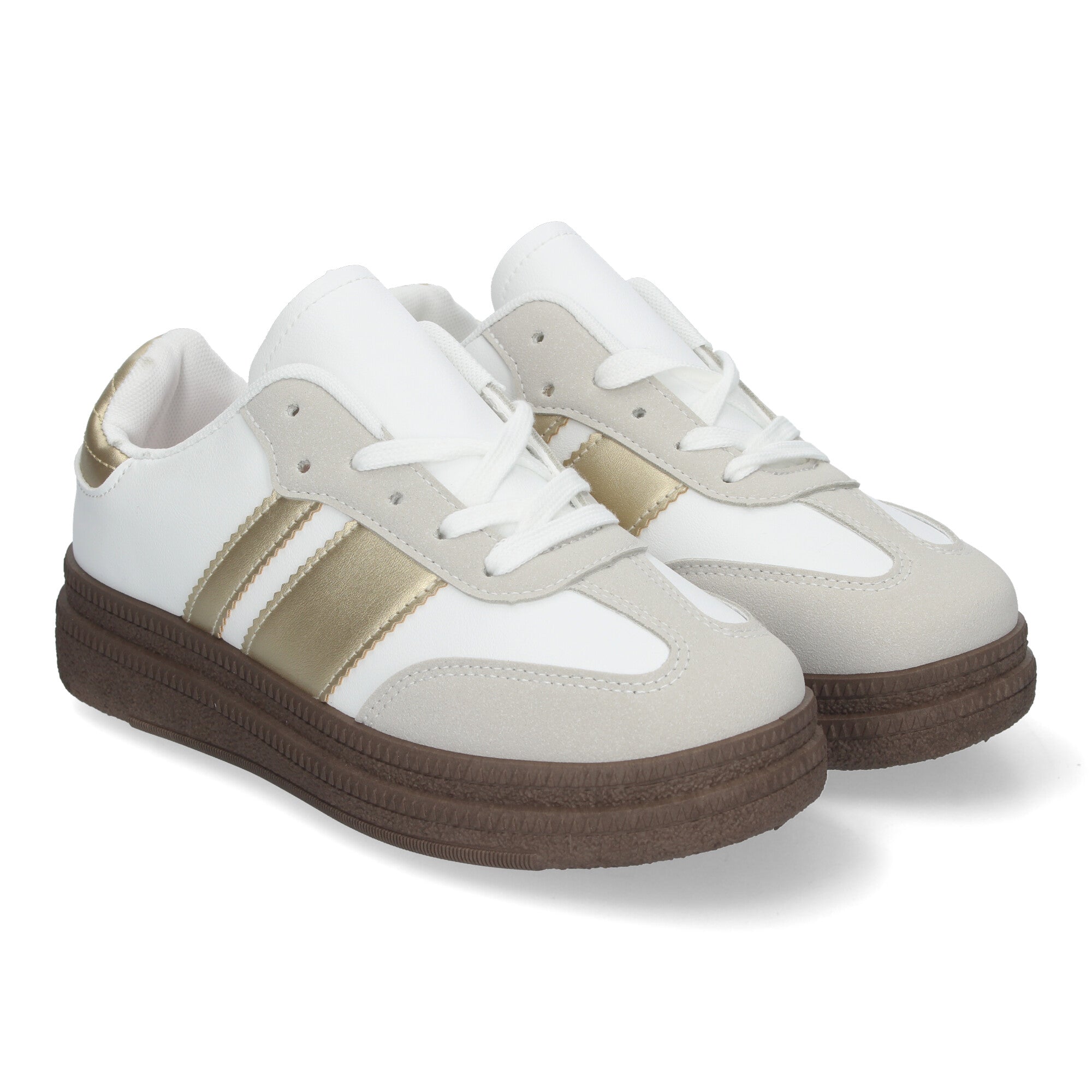 Zapatillas Deportivas Doradas Elegantes para Mujer