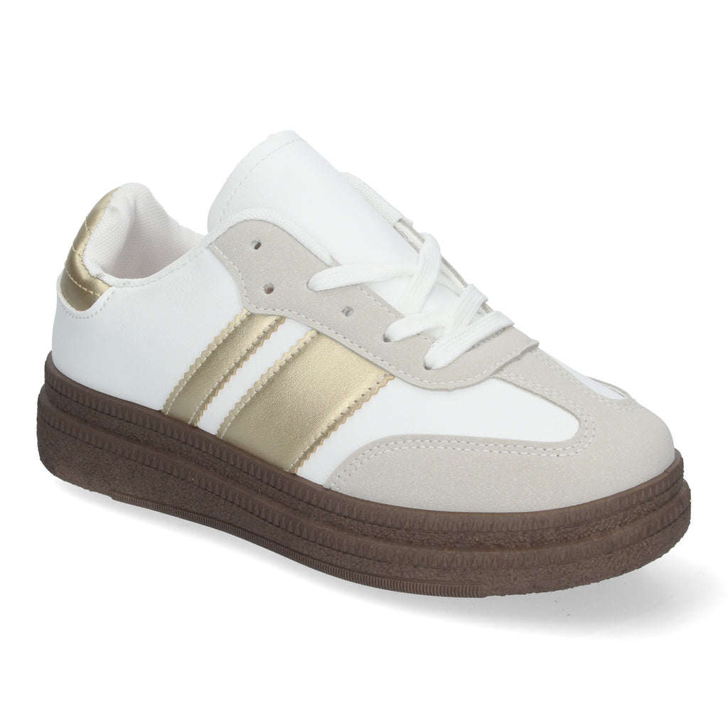 Zapatillas Deportivas Doradas Elegantes para Mujer