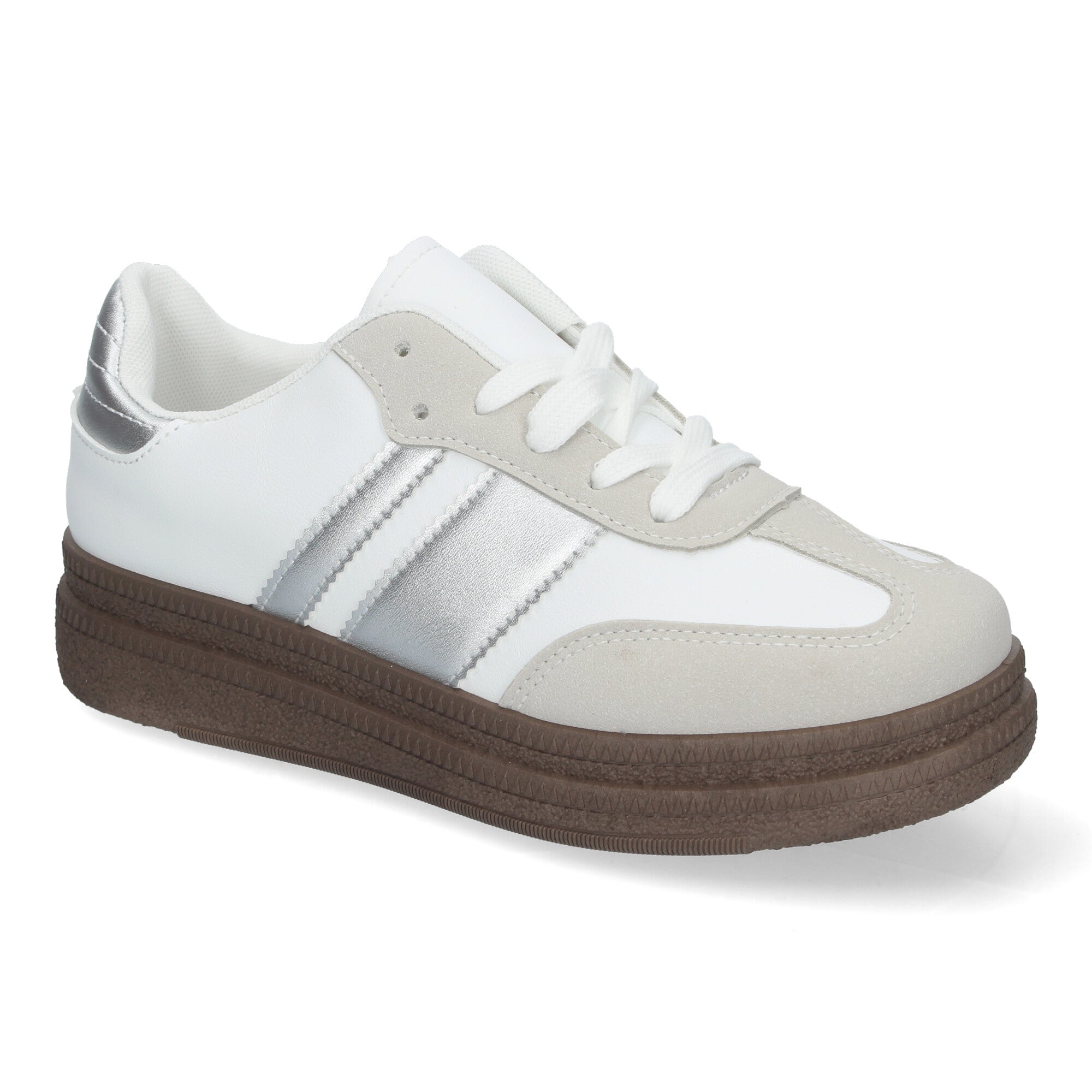 Zapatillas Deportivas Plateadas Elegantes para Mujer