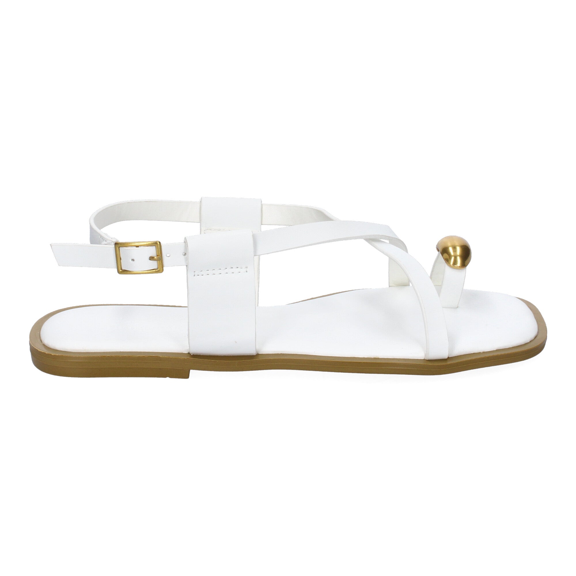 Sandalias Planas de Mujer, Cómodas y Elegantes con Hebilla Ajustable