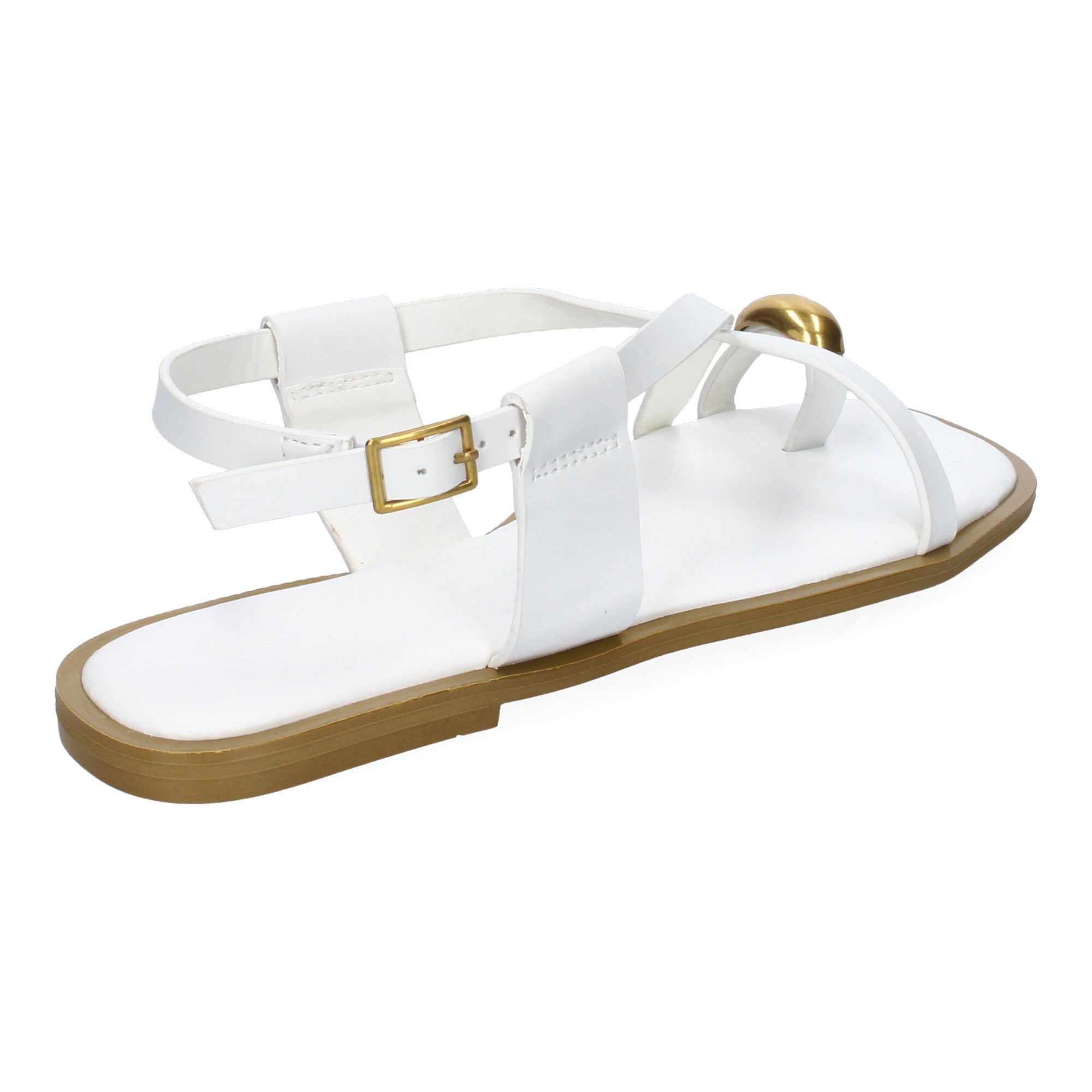 Sandalias Planas de Mujer, Cómodas y Elegantes con Hebilla Ajustable
