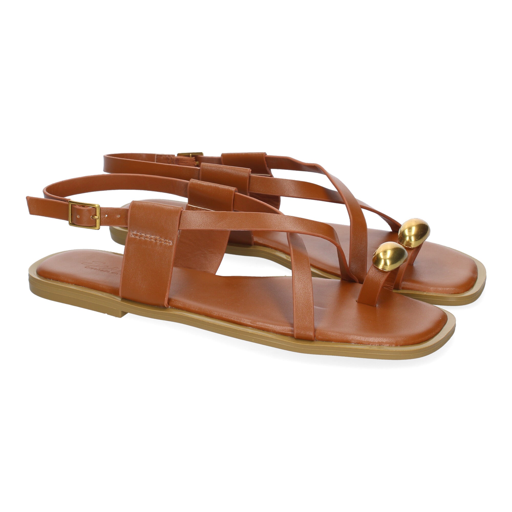 Sandalias Planas de Mujer, Cómodas y Elegantes con Hebilla Ajustable