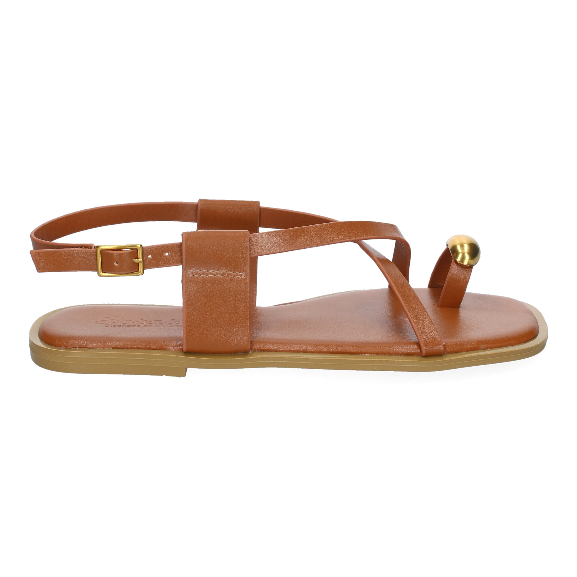 Sandalias Planas de Mujer, Cómodas y Elegantes con Hebilla Ajustable