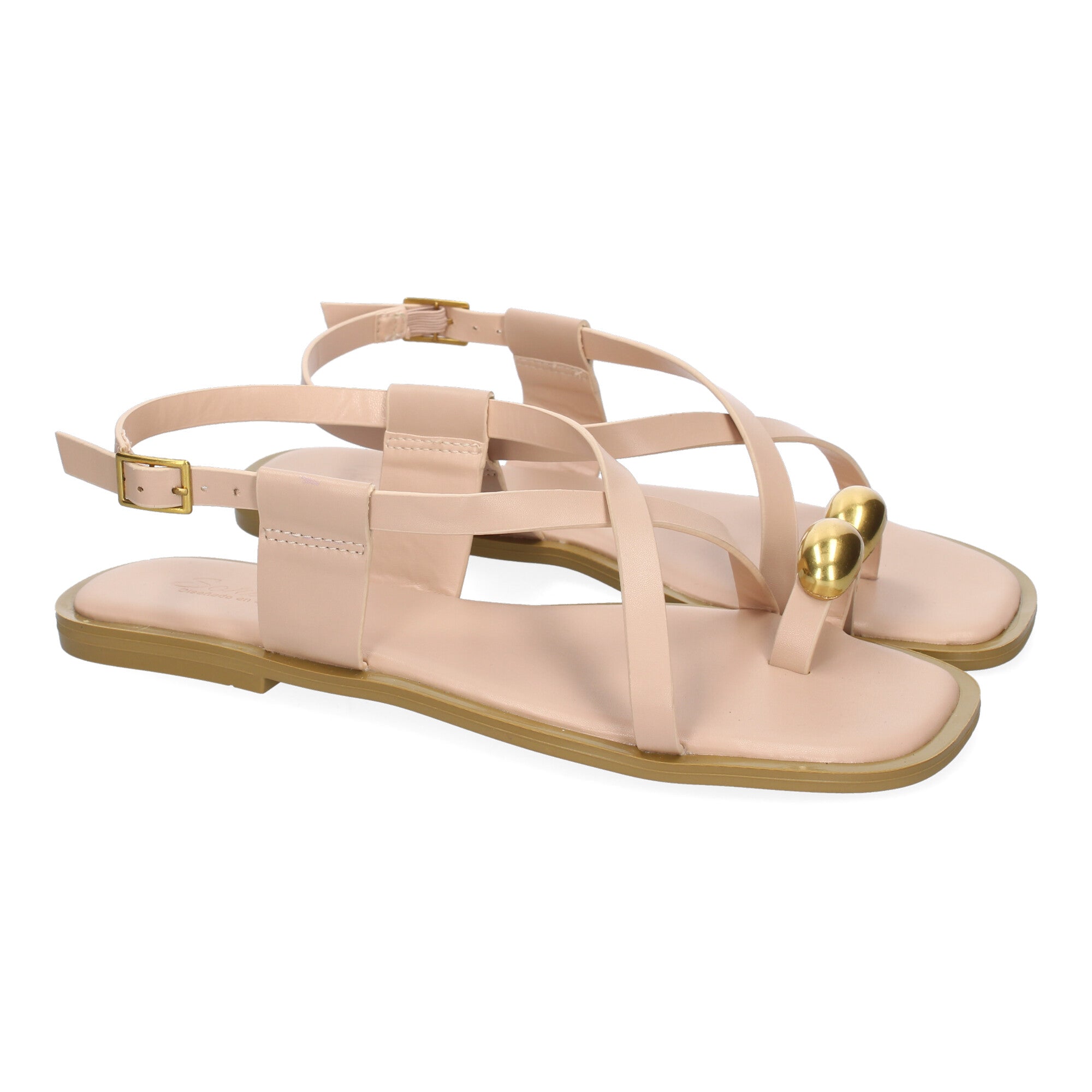 Sandalias Planas de Mujer, Cómodas y Elegantes con Hebilla Ajustable