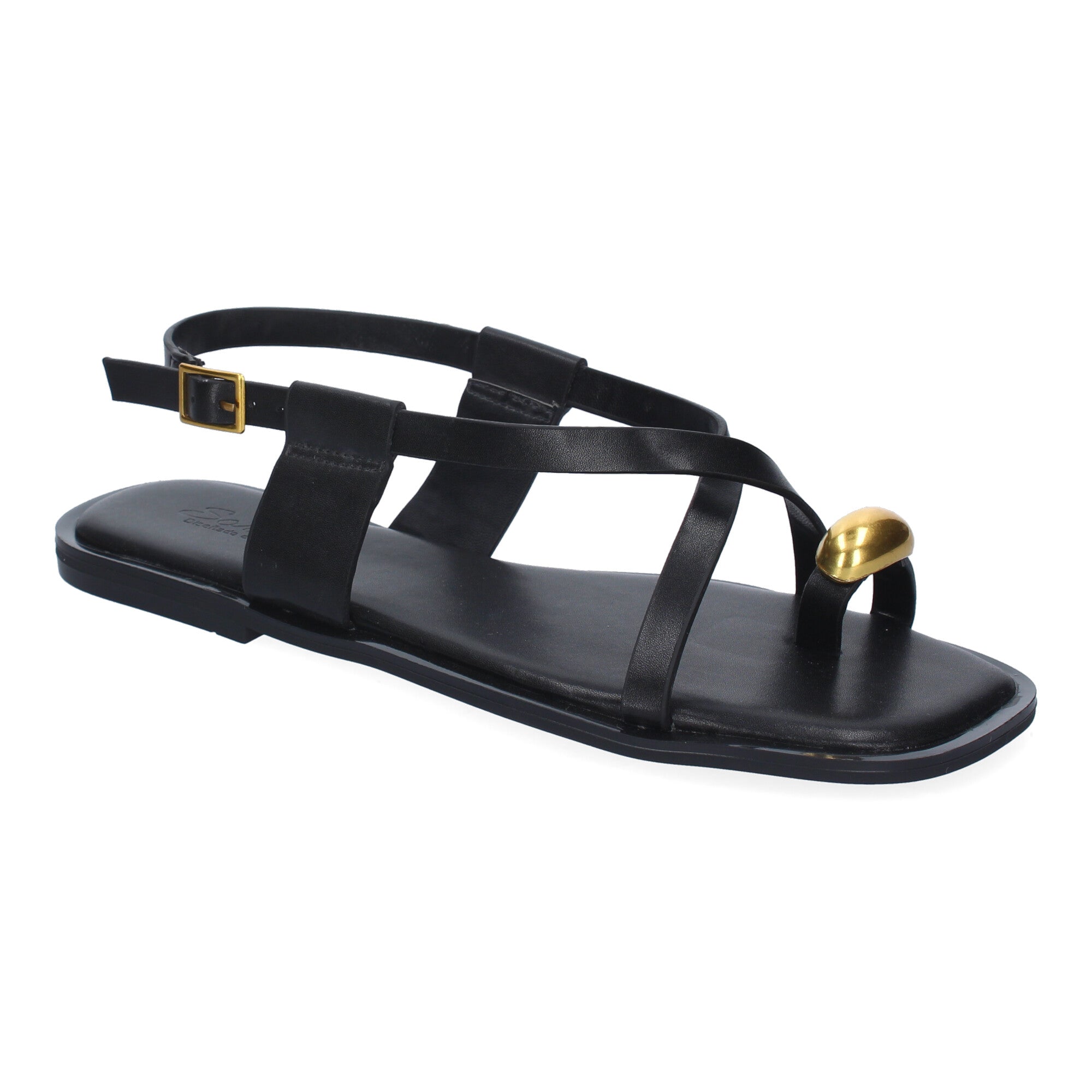 Sandalias Planas de Mujer, Cómodas y Elegantes con Cierre de Hebilla Ajustable
