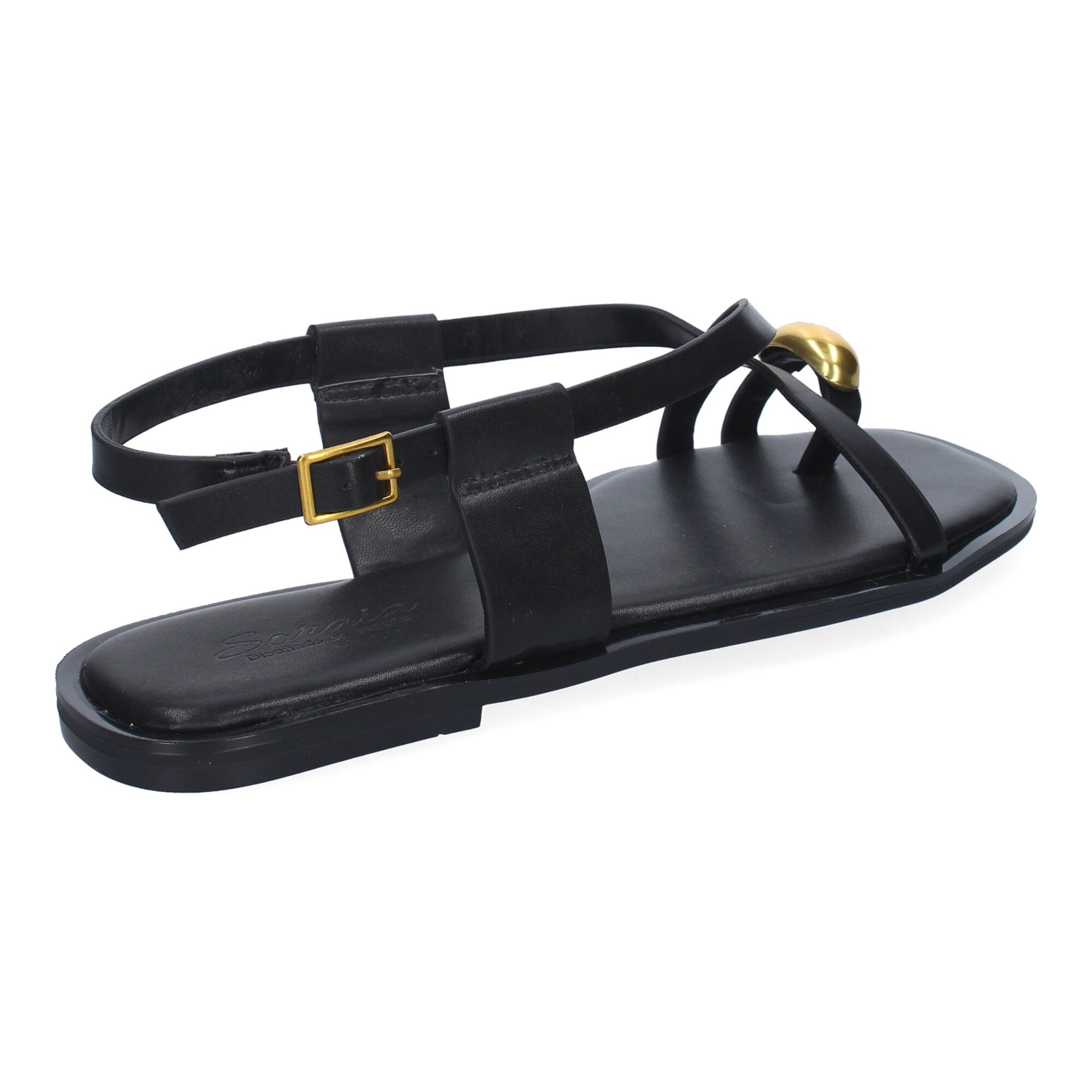 Sandalias Planas de Mujer, Cómodas y Elegantes con Cierre de Hebilla Ajustable
