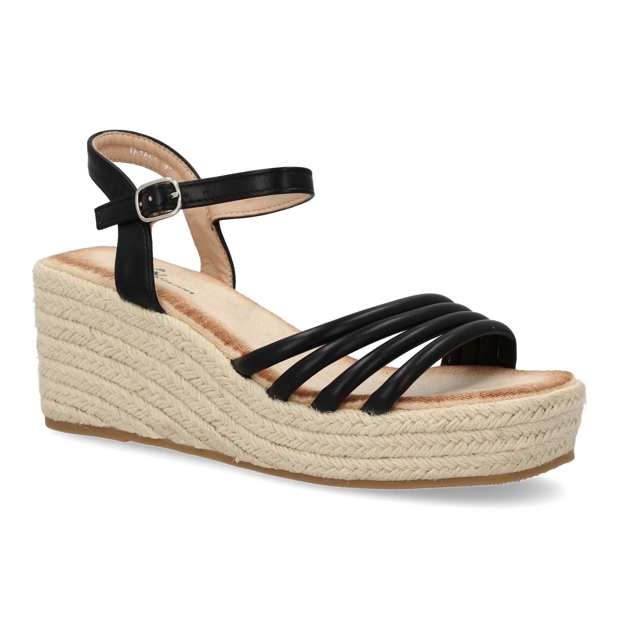 Sandalias de Cuña para Mujer, Cómodas y Elegantes con Pala Trenzada y Cierre de Hebilla
